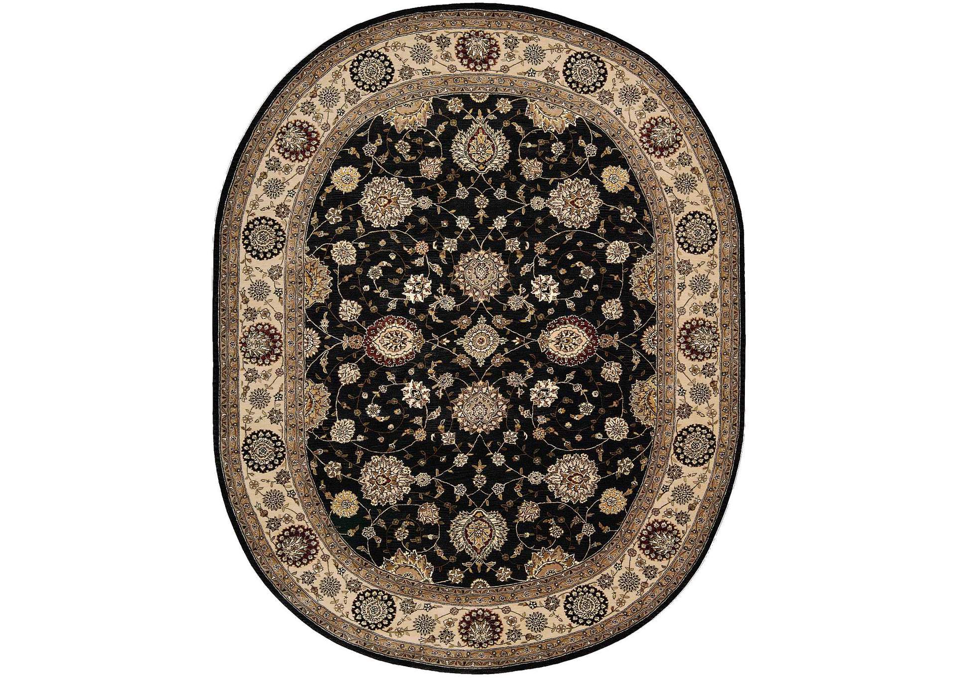 Nourison 2000 2204 Navy Blue 10' Oval Area Rug,Nourison