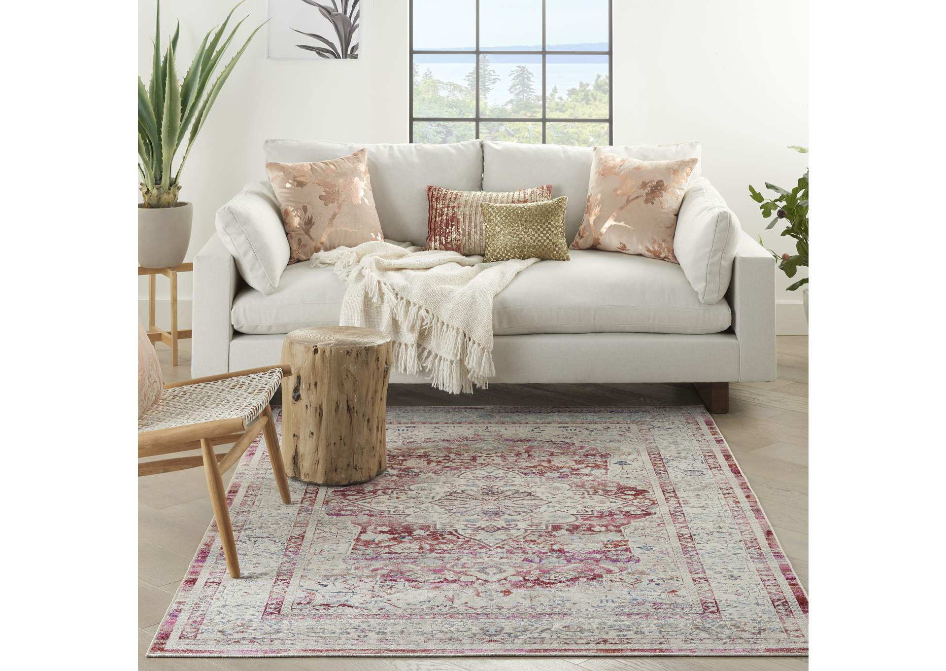 Nourison Vintage Kashan 4' x 6' Area Rug,Nourison