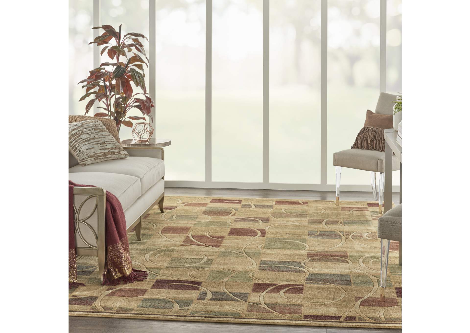 Nourison Expressions XP01 Beige 10'x14' Rug,Nourison