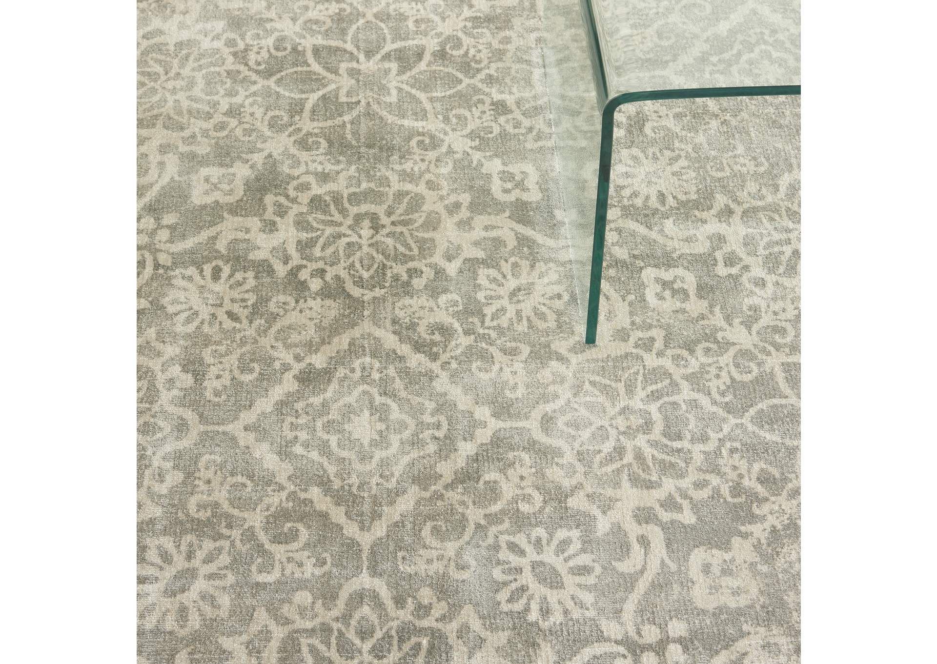 kathy ireland Home Desert Skies DSK03 Grey 8'x11' Oversized Rug,Nourison