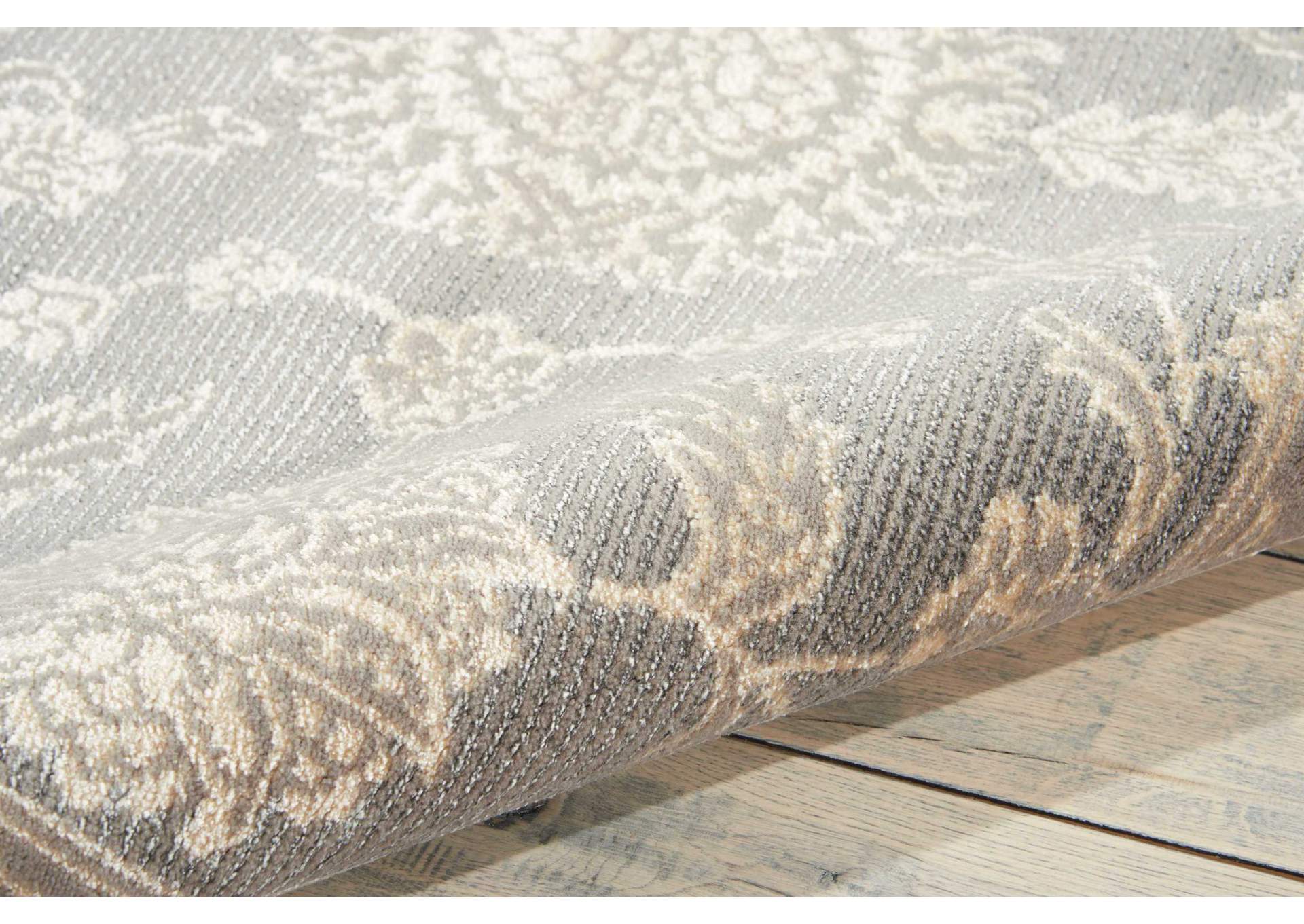 Nourison Luminance LUM04 Grey 4'x6' Area Rug,Nourison