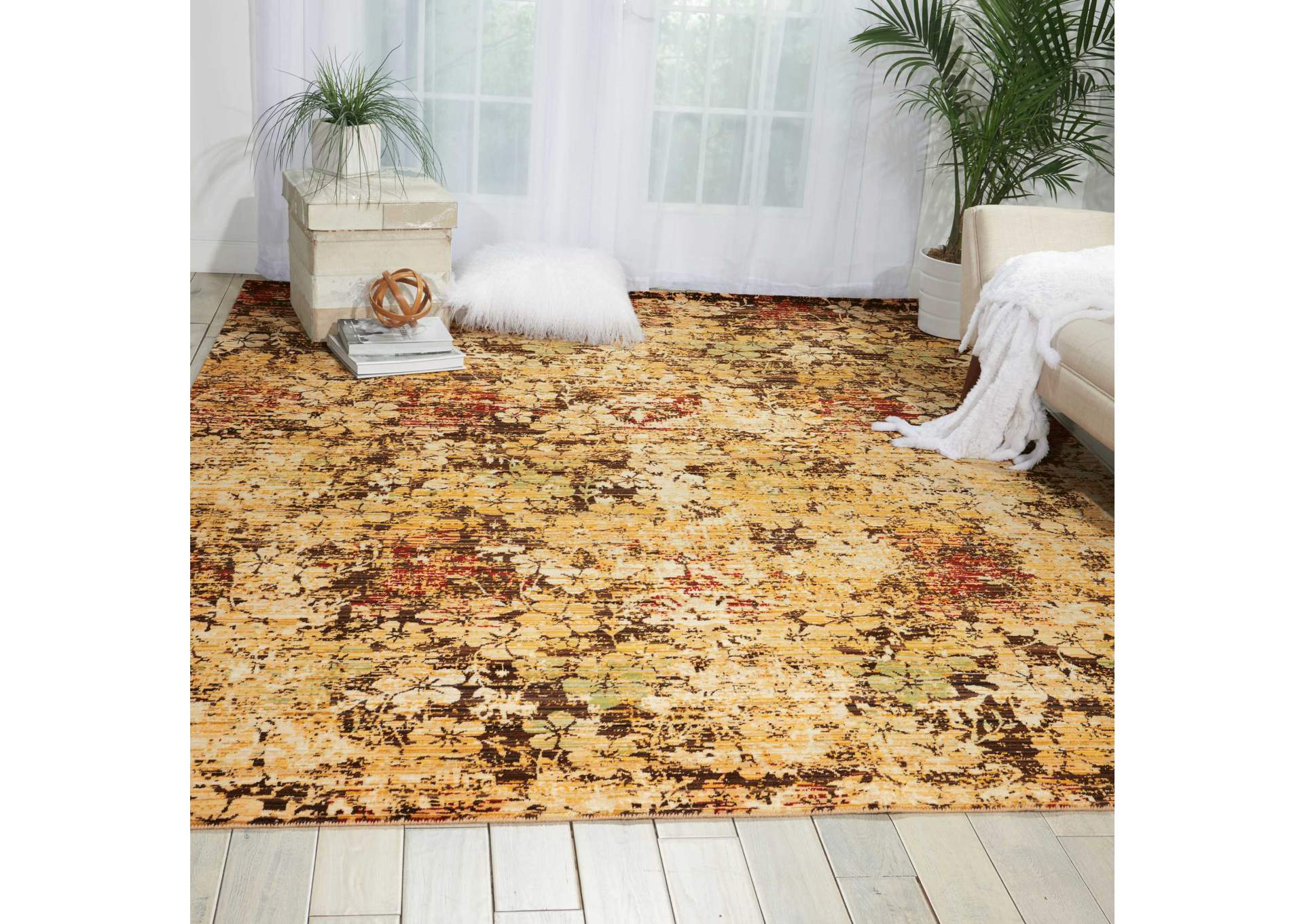 Nourison Rhapsody RH004 Beige 8'x10' Rug,Nourison