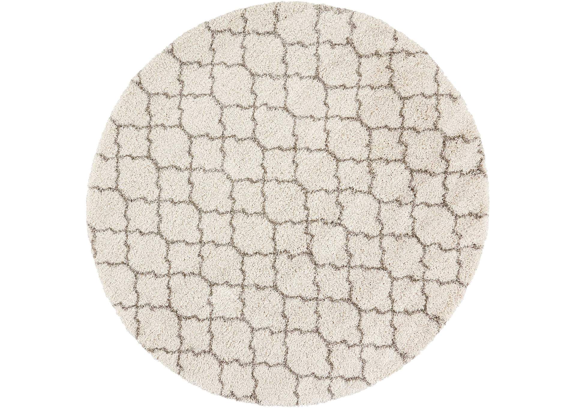 Nourison Amore AMOR2 Beige 8' Round Rug,Nourison