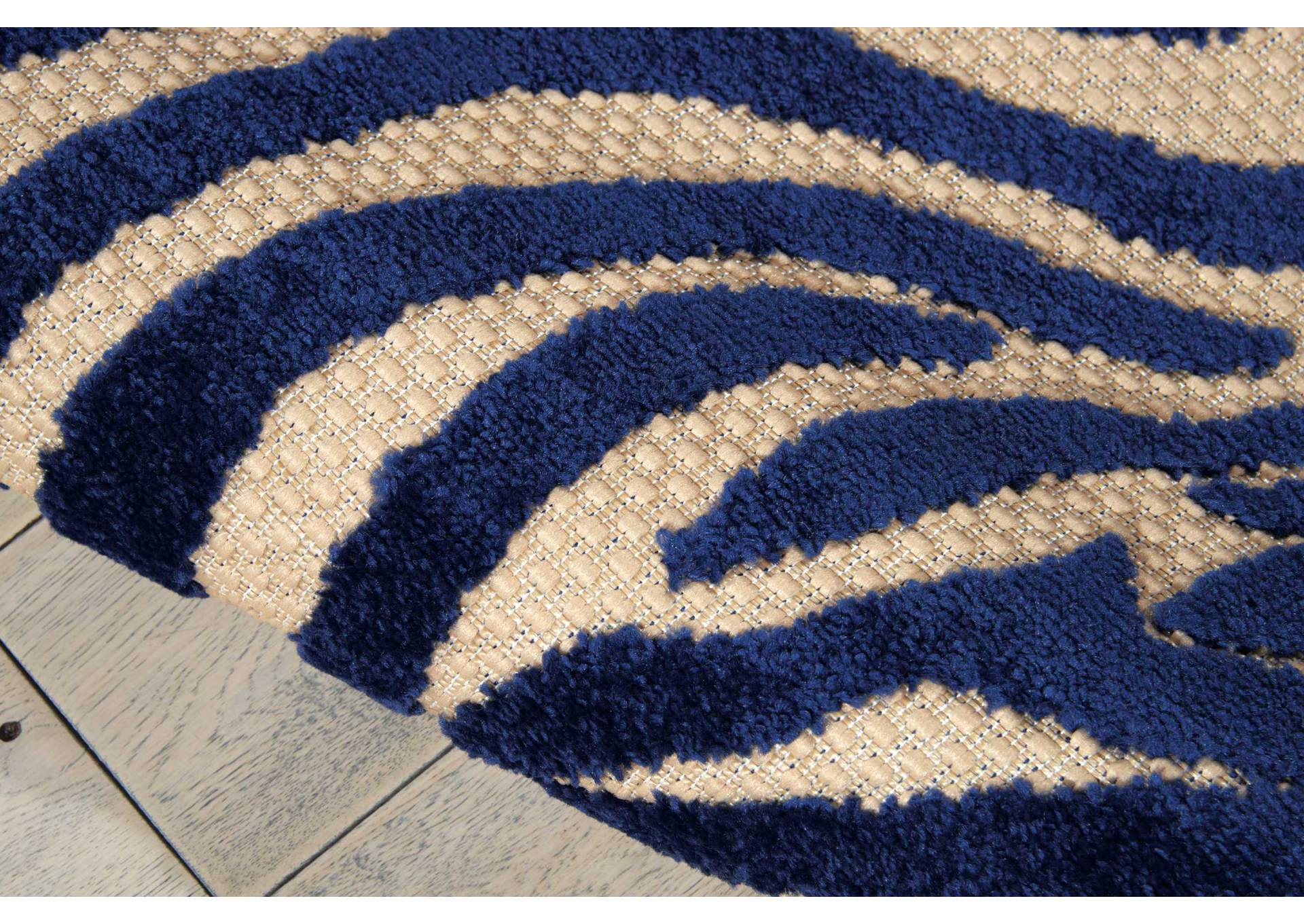 Nourison Aloha ALH04 Navy 4'x6' Indoor-outdoor Area Rug,Nourison