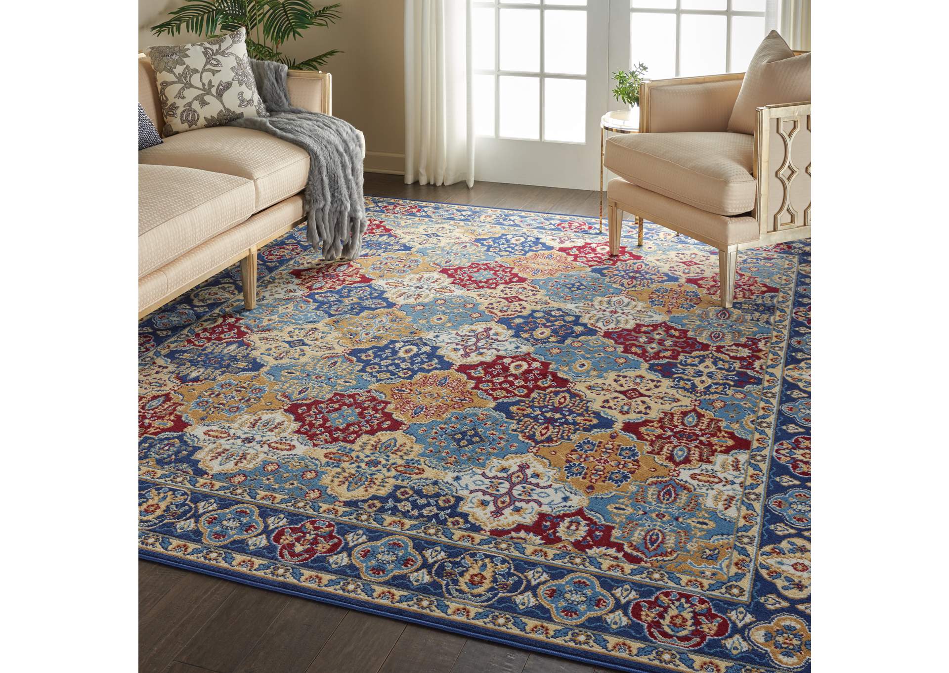 Nourison Grafix GRF31 Multicolor 8'x10' Large Rug,Nourison