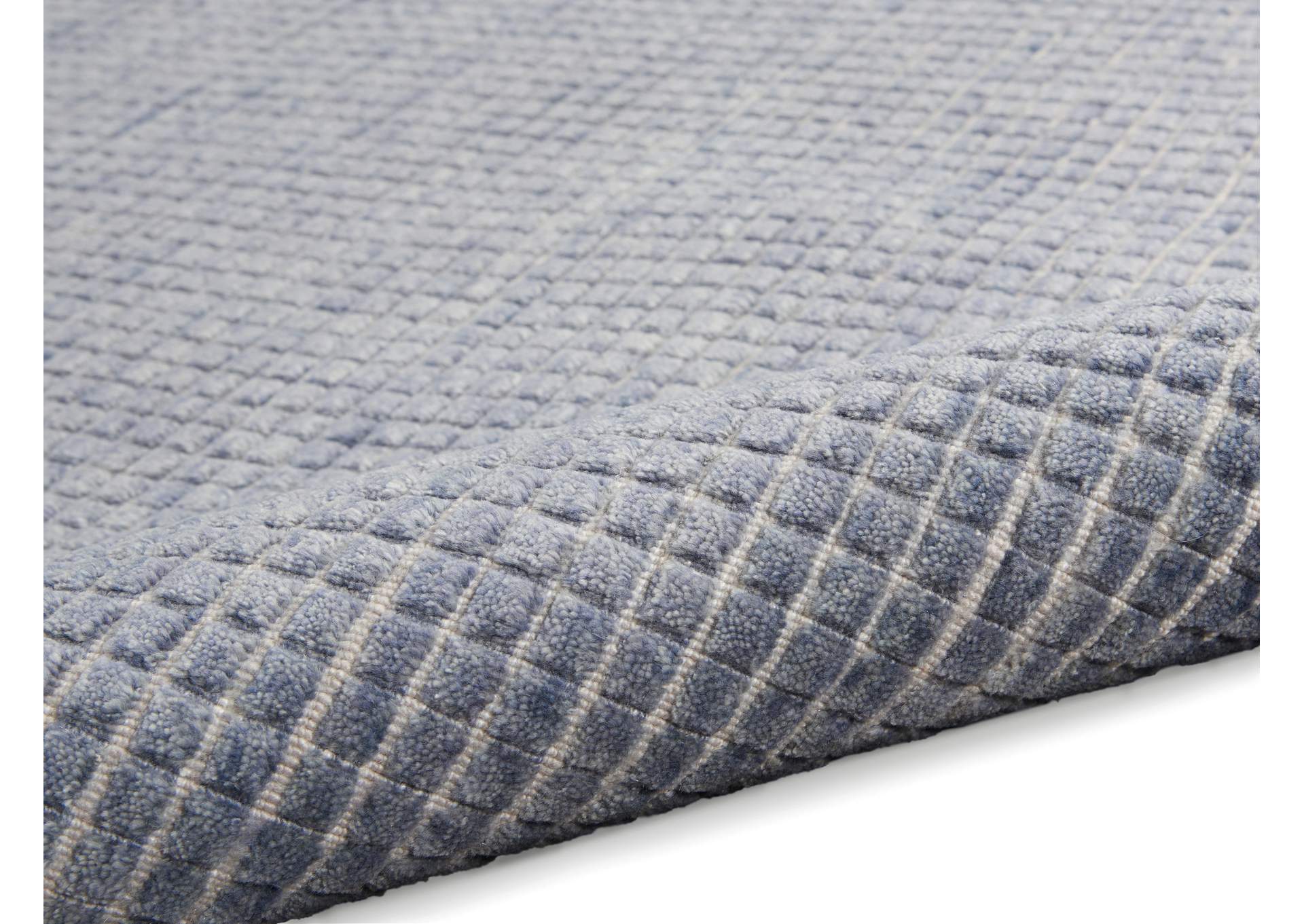 Calvin Klein Pretoria 6' x 8' Blue Modern Area Rug,Nourison