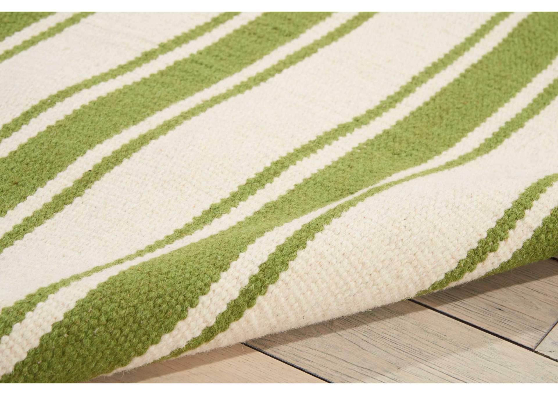 Nourison Rio Vista DST01 White and Green 5'x8' Area Rug,Nourison