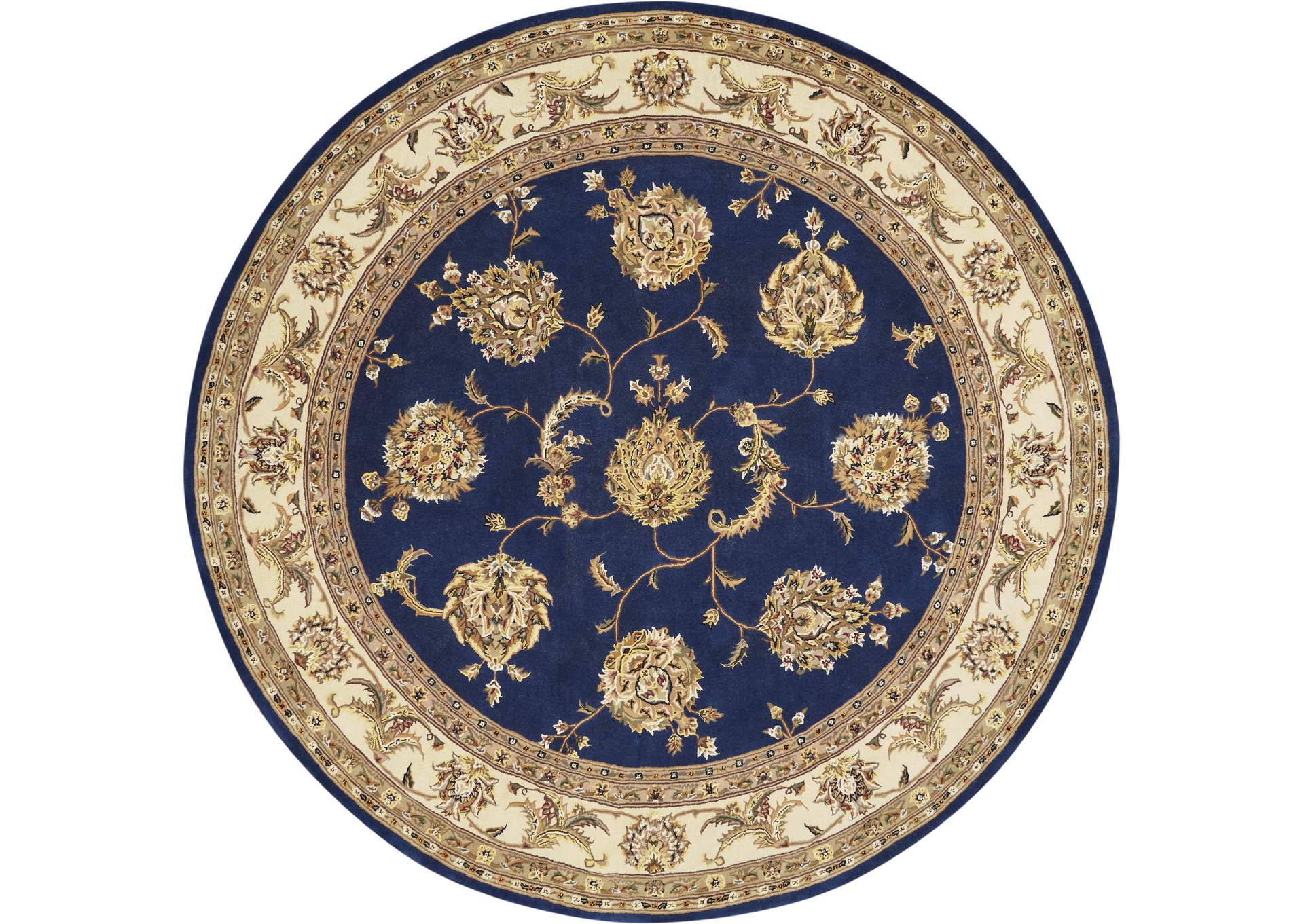 Nourison 2000 8' Round Navy Area Rug,Nourison