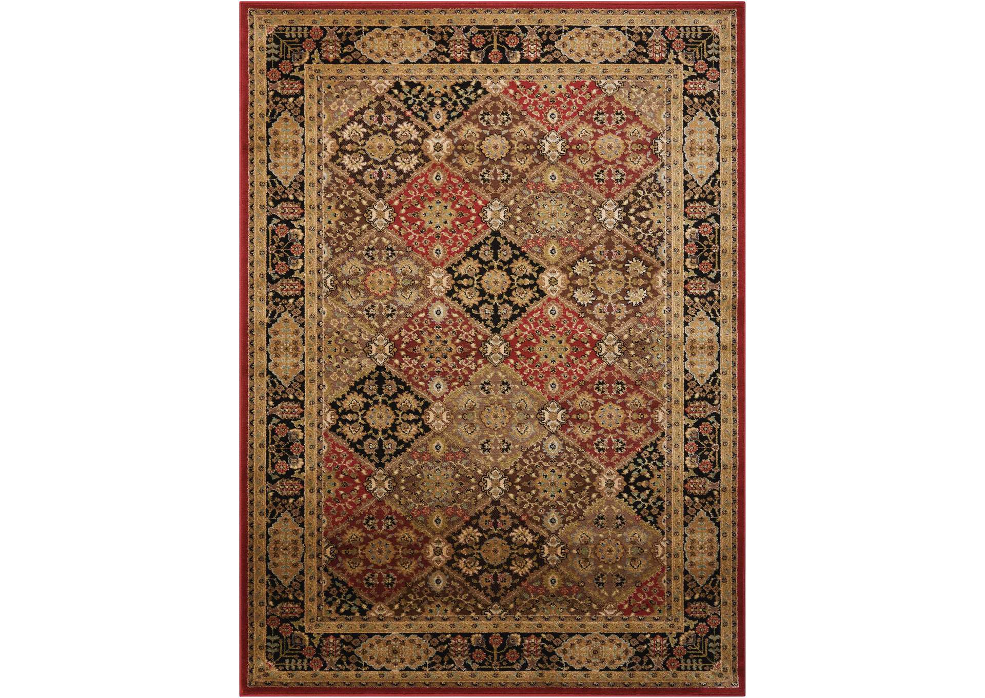 Nourison Delano DEL03 Multicolor 4'x6' Area Rug,Nourison