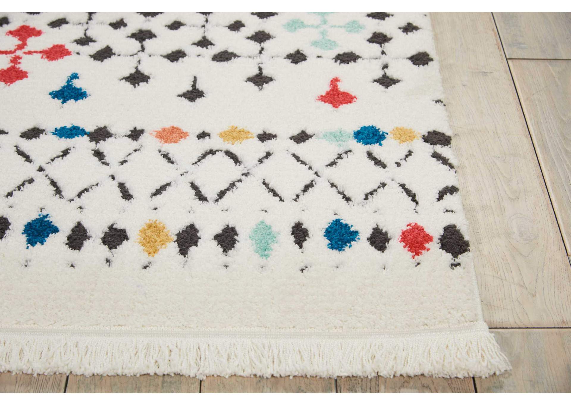 Nourison Kamala DS504 White Multicolor 9'x13' Oversized Rug,Nourison