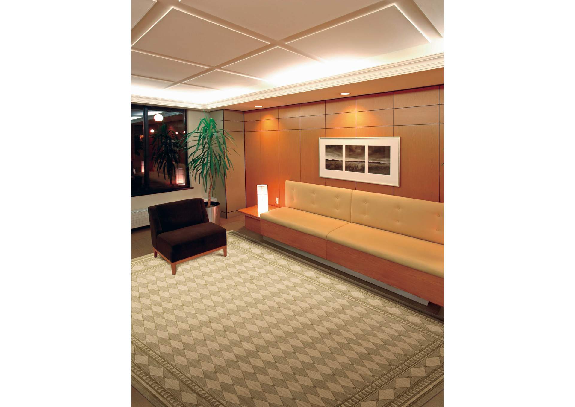 Nourison Cosmopolitan CS94 Yellow 4'x6' Area Rug,Nourison