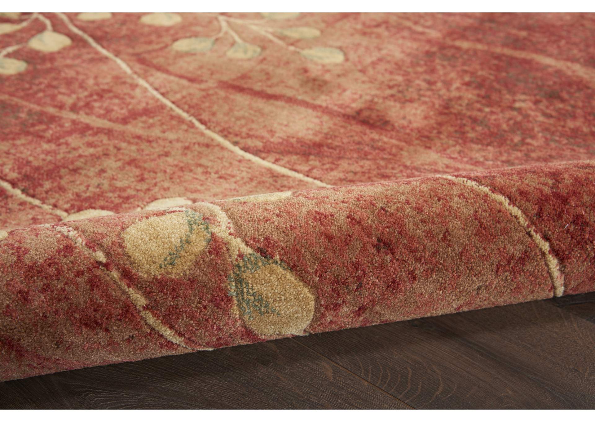 Nourison Somerset ST74 Red 8' Round Rug,Nourison