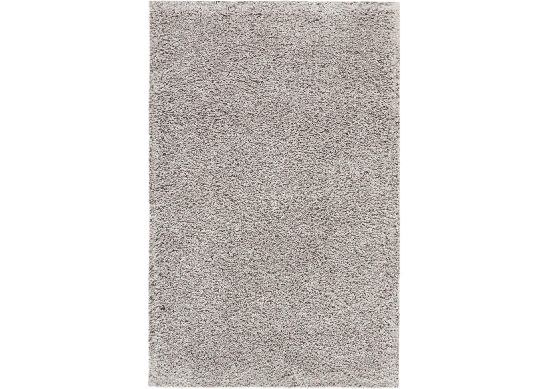 Nourison Malibu Shag MSG01 Grey 3'x4' Area Rug,Nourison