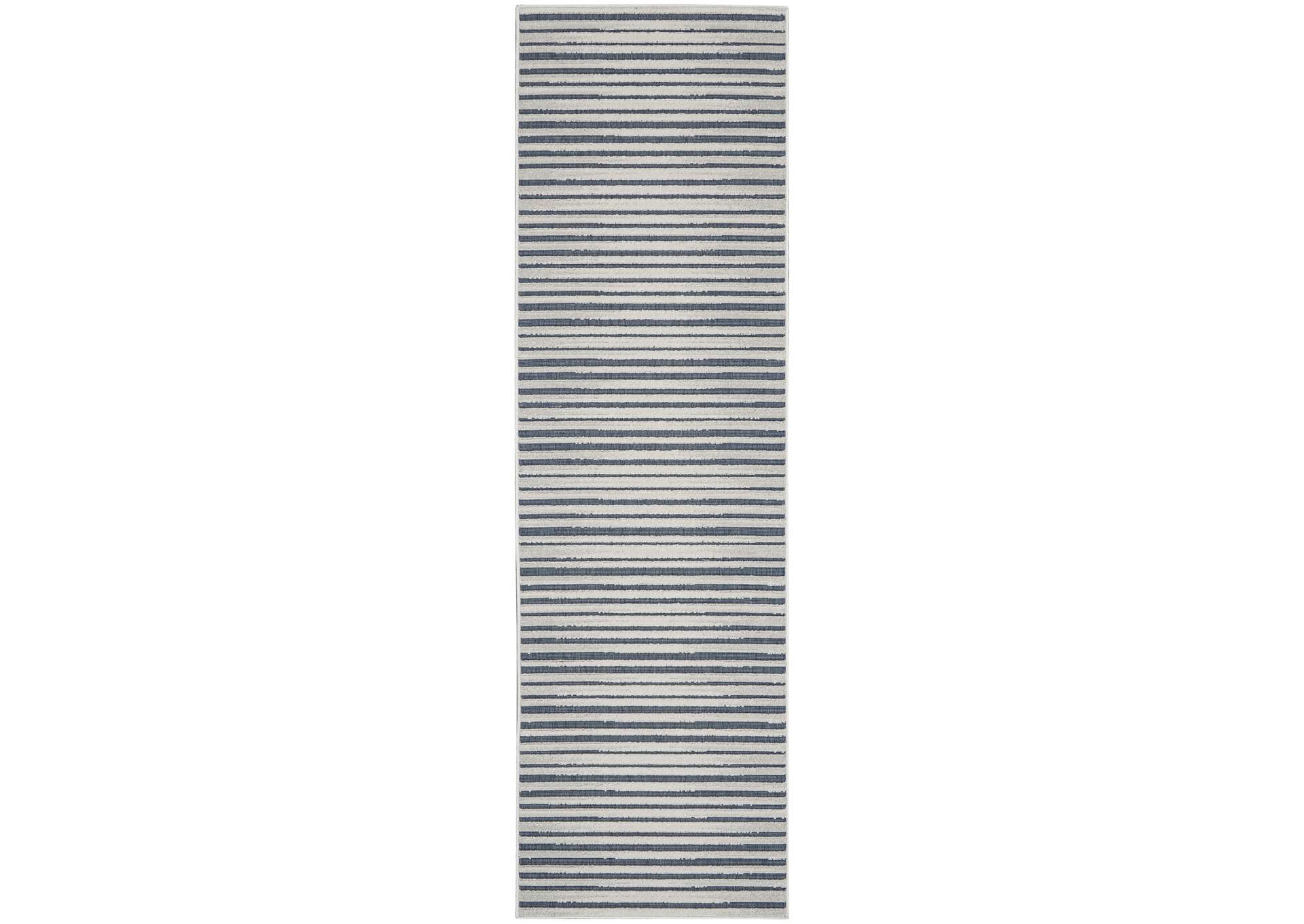 Nourison Key Largo 10' Runner Blue Area Rug,Nourison
