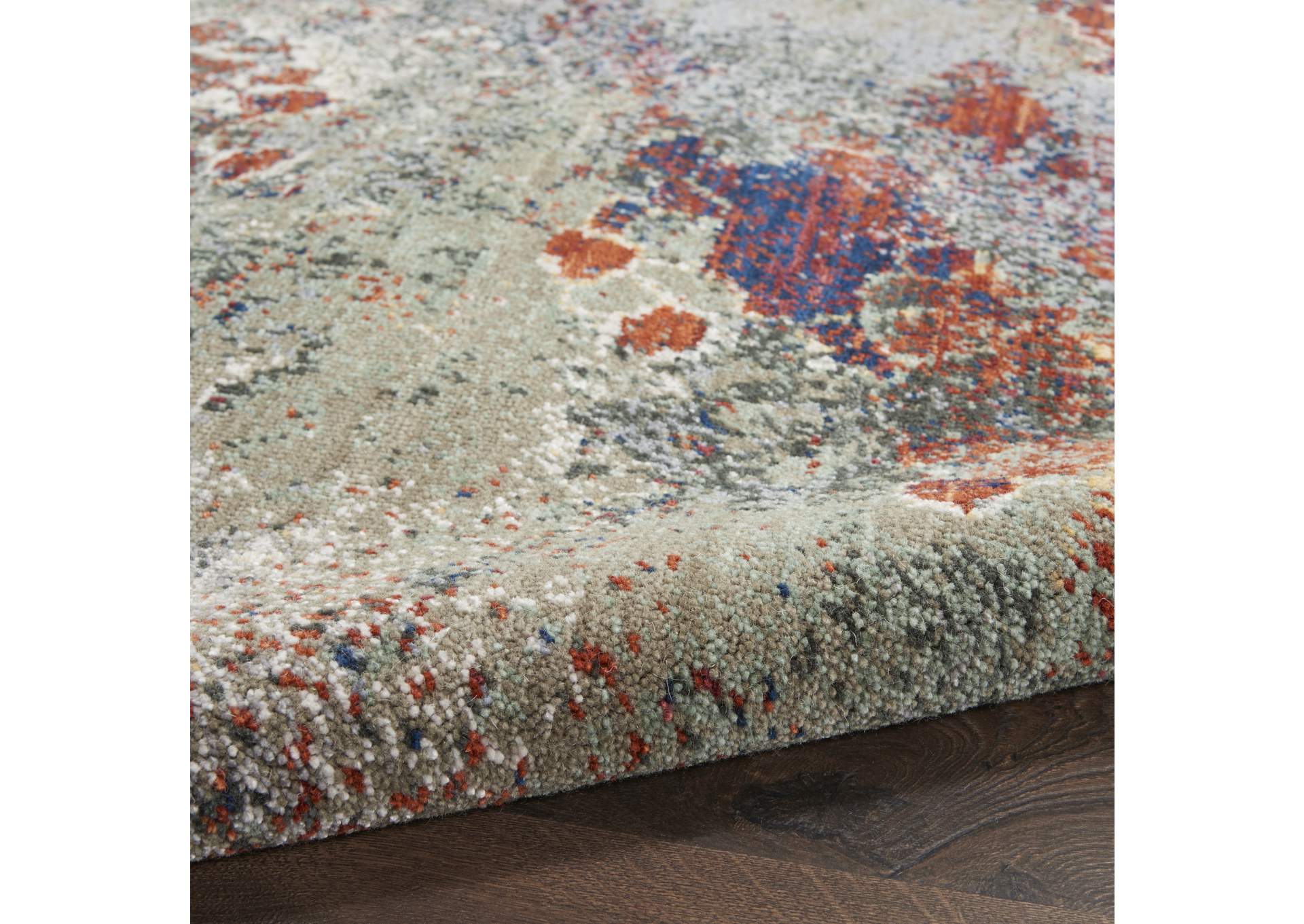 Nourison Artworks ATW02 Grey Multicolor 6'x8' Abstract Area Rug,Nourison