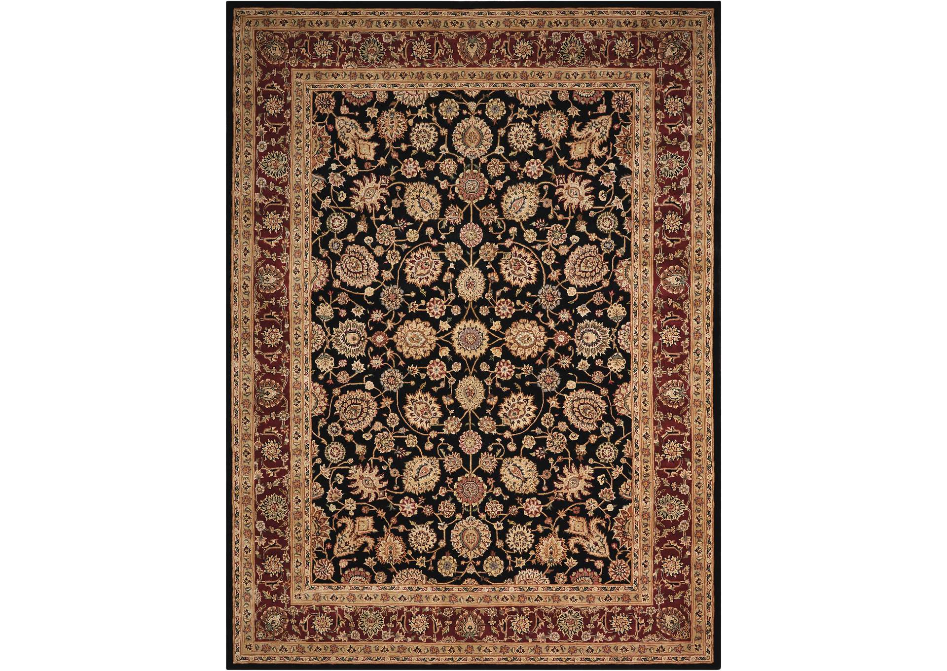 Nourison 2000 2017 Black 9'x12' Area Rug,Nourison