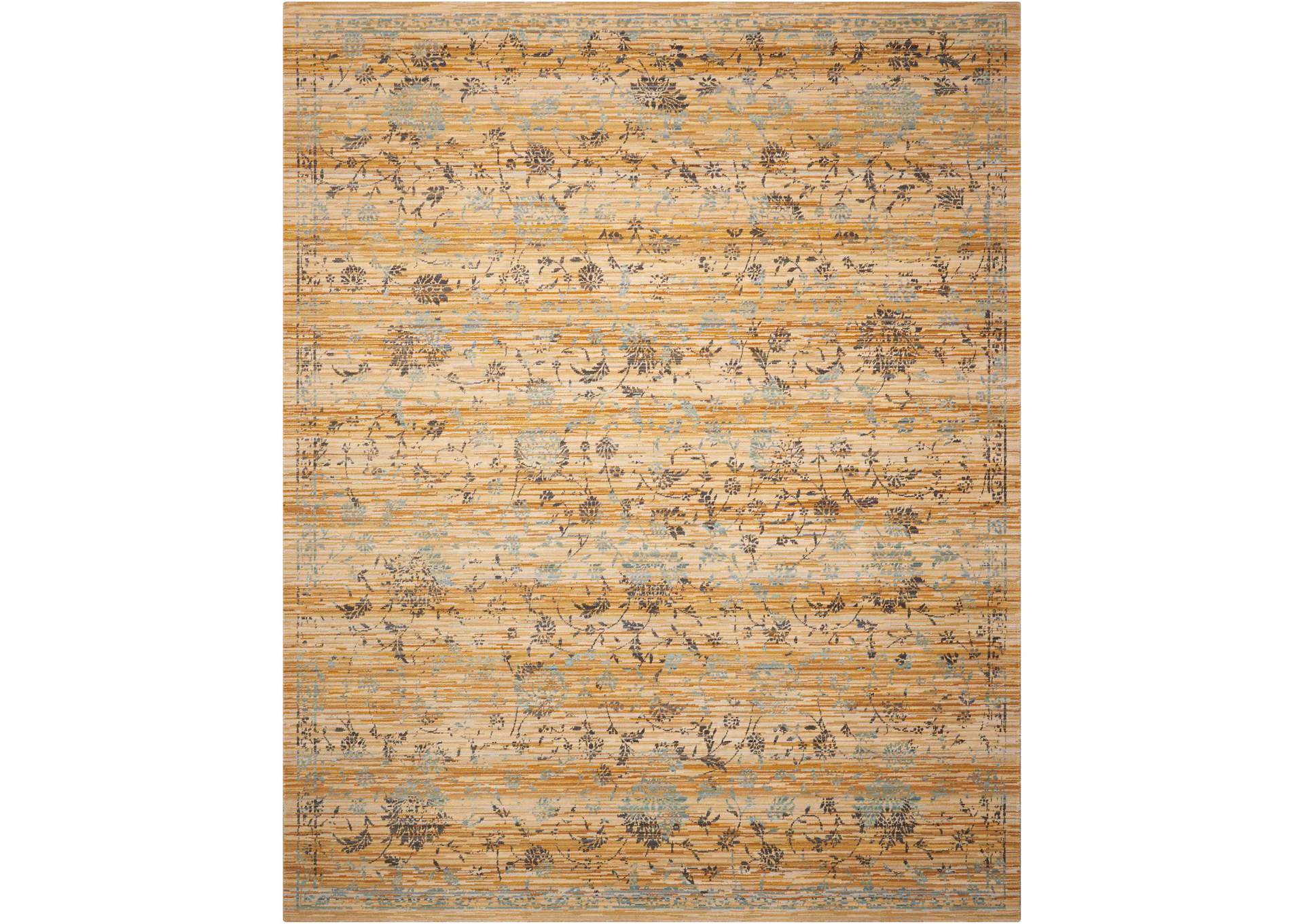Nourison Rhapsody RH013 Brown and White 10'x14' Rug,Nourison