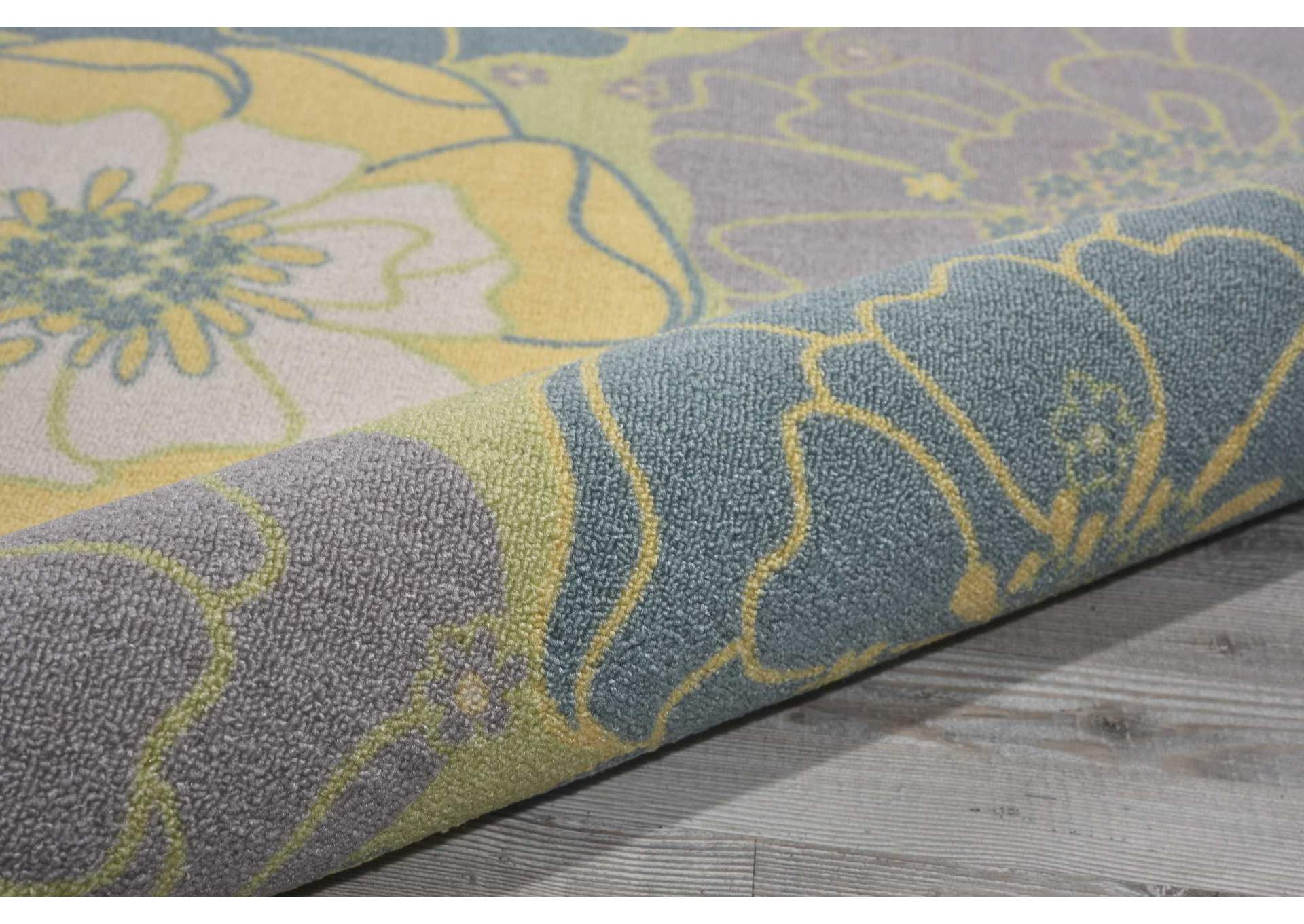Nourison Home & Garden RS021 Green 9' Square Rug,Nourison