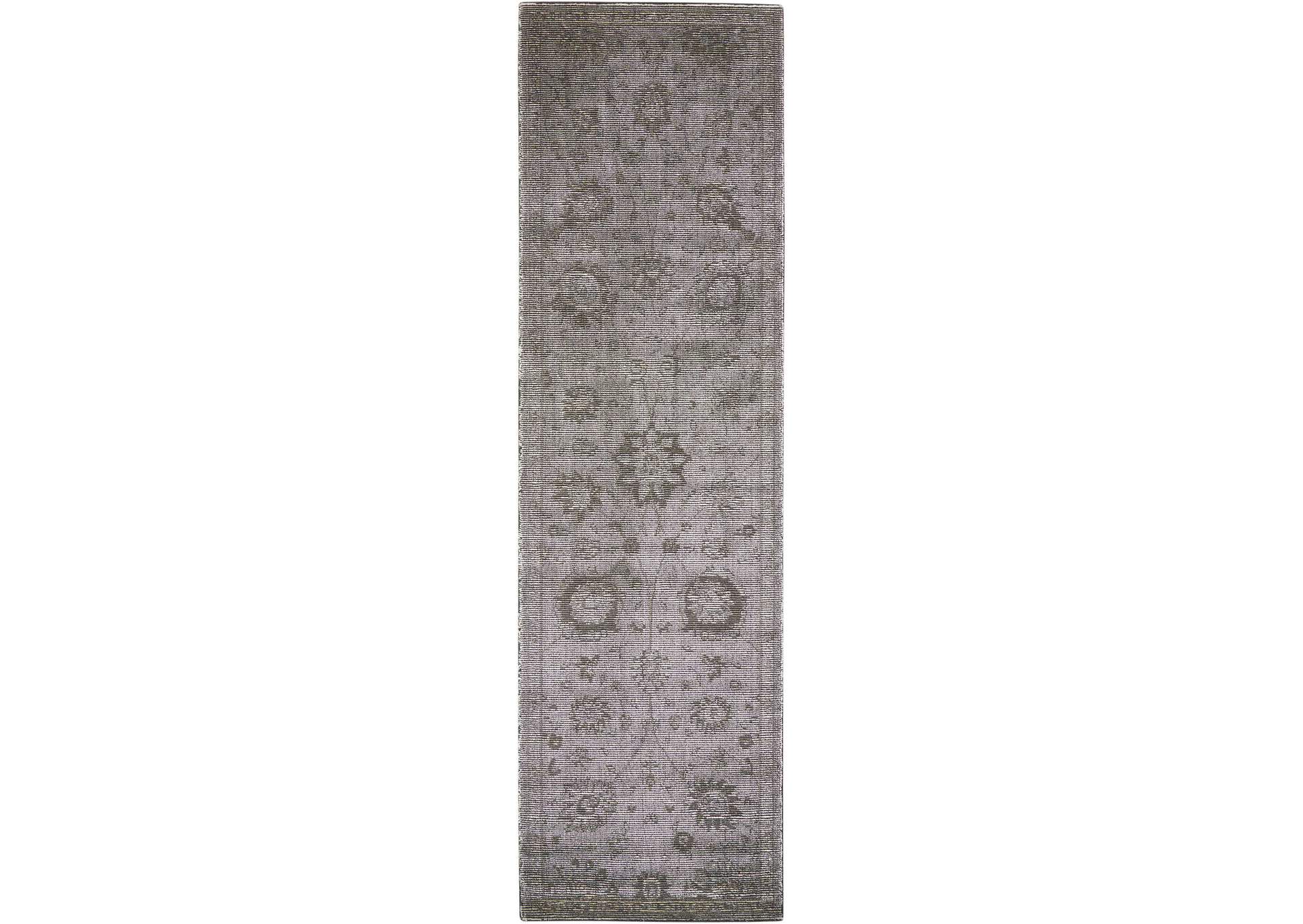 Nourison Luminance LUM06 Grey 8' Runner Hallway Rug,Nourison