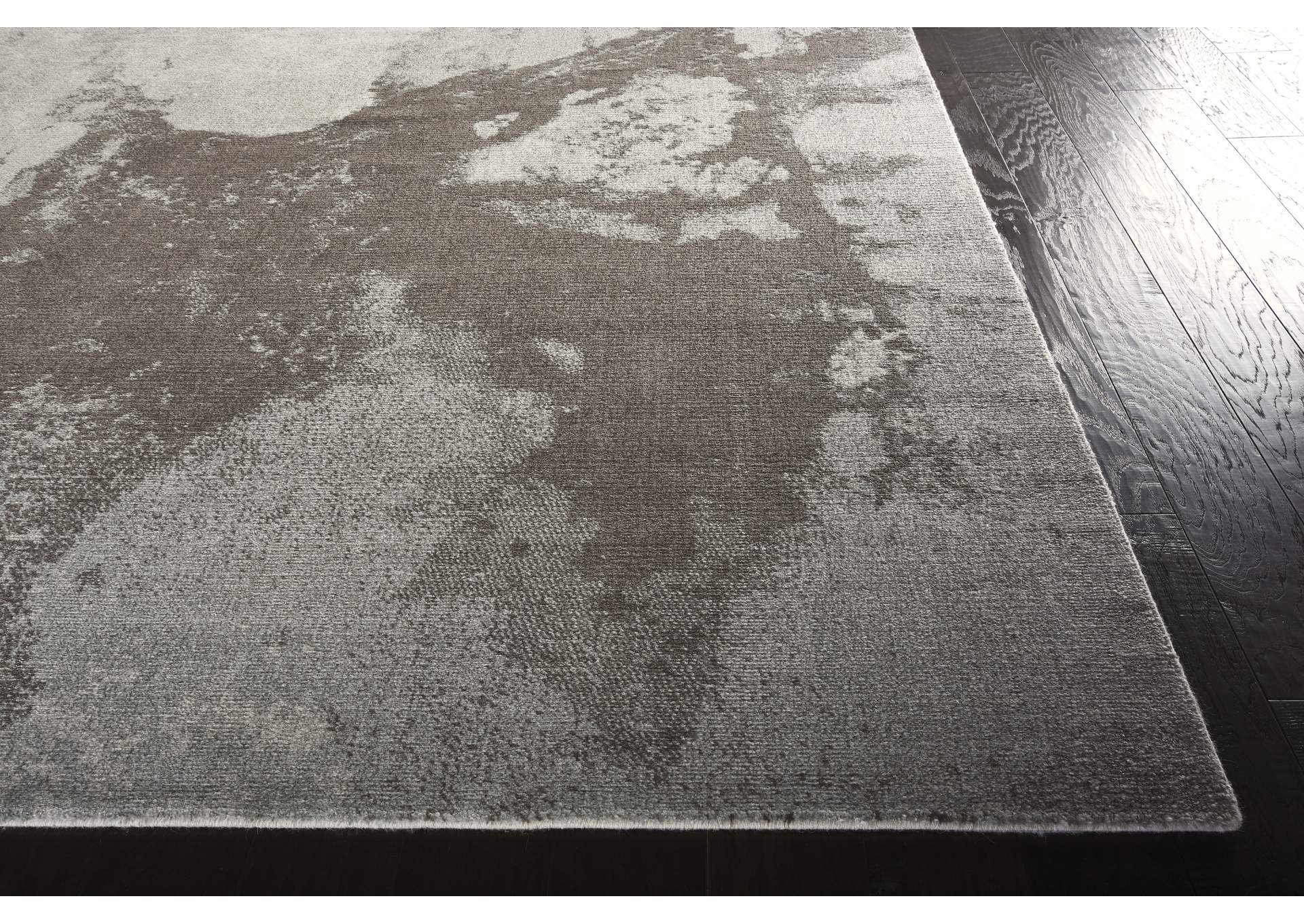 Nourison Twilight TWI07 Grey 8'x10' Large Rug,Nourison