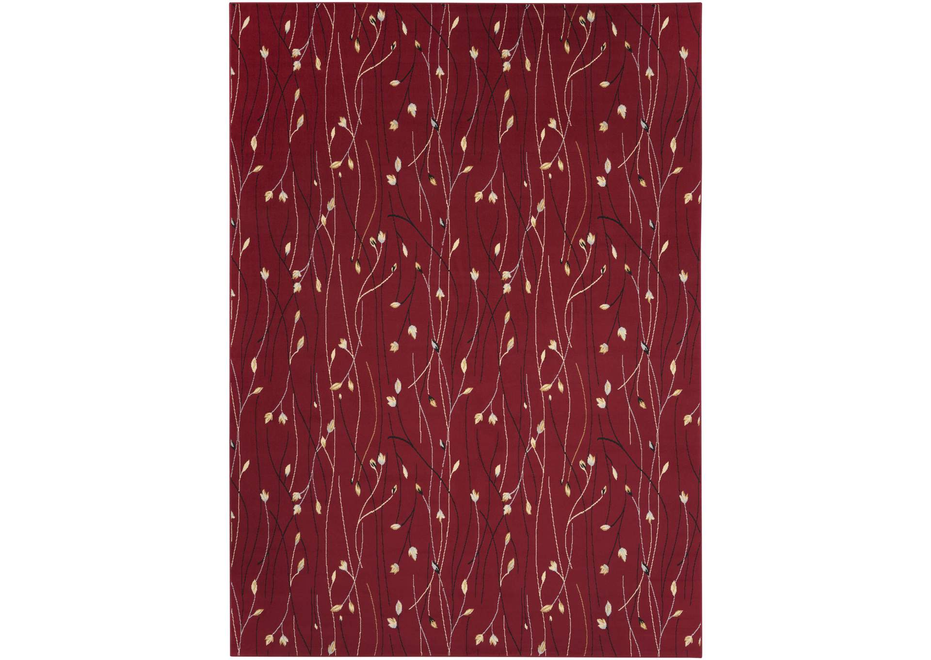 Nourison Grafix GRF15 Red 9'x12' Area Rug,Nourison