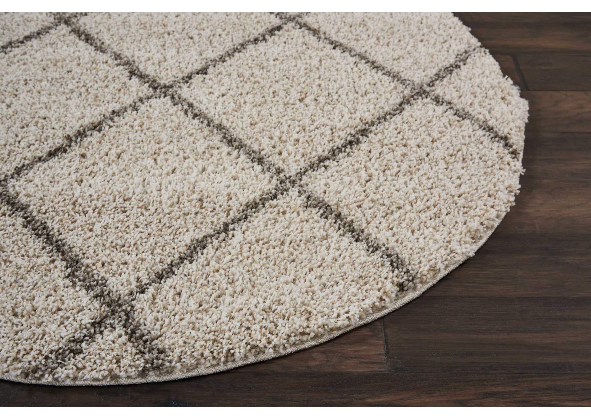 Nourison Brisbane BRI03 Beige 5' Round Area Rug,Nourison