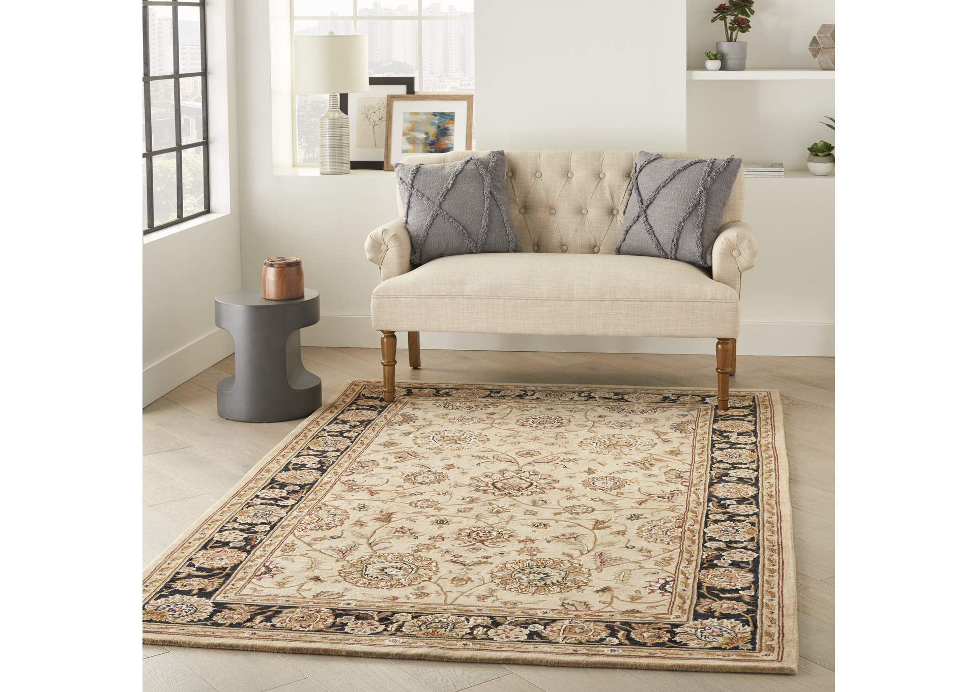 Nourison 2000 2207 Beige 4'x6' Area Rug,Nourison