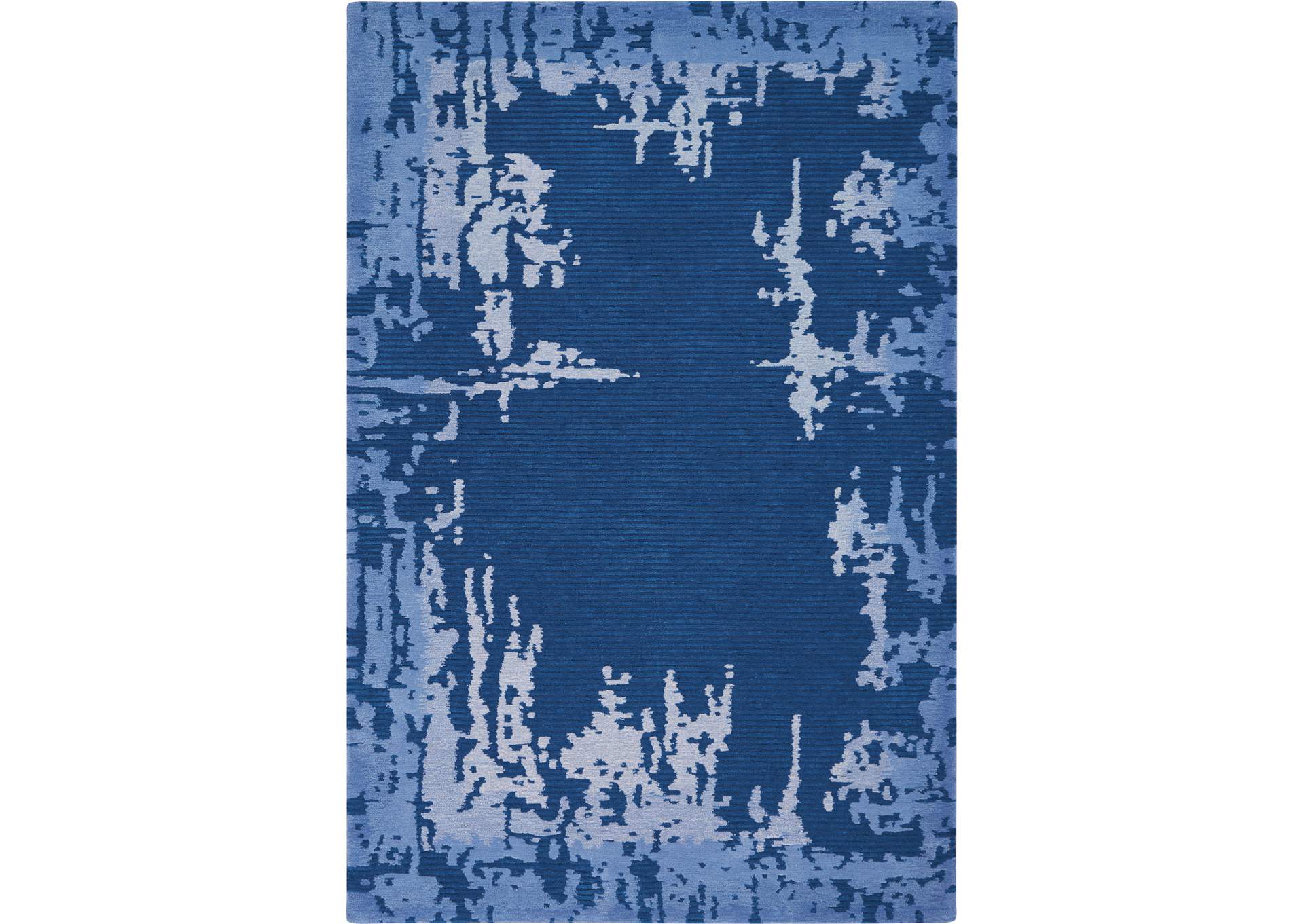 Nourison Symmetry SMM02 Navy Blue 5'x8' Area Rug,Nourison