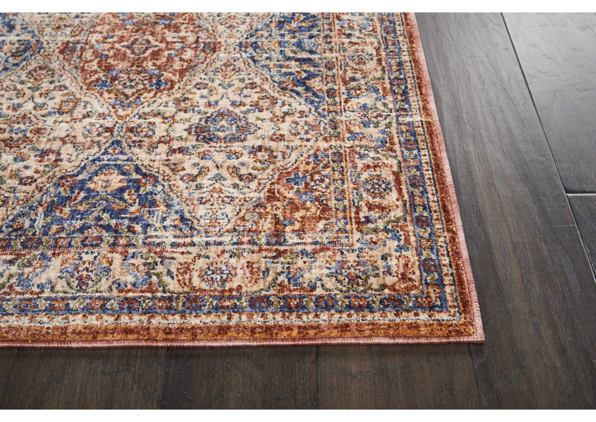Nourison Lagos LAG05 Multicolor 8' Runner Low-pile Hallway Rug,Nourison