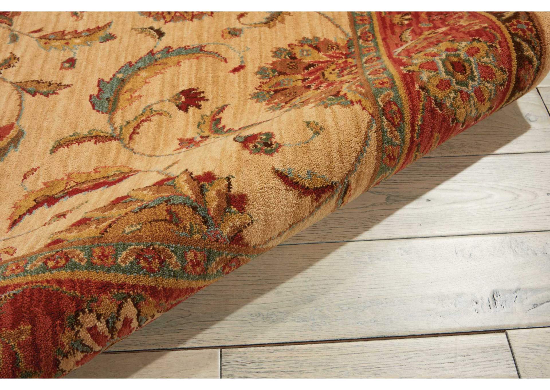 Nourison Living Treasures LI04 Beige Multicolor 6' Round Area Rug,Nourison