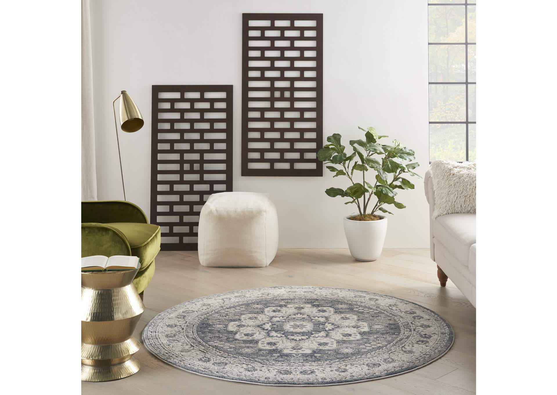 Nourison Quarry 4' Round Area Rug,Nourison