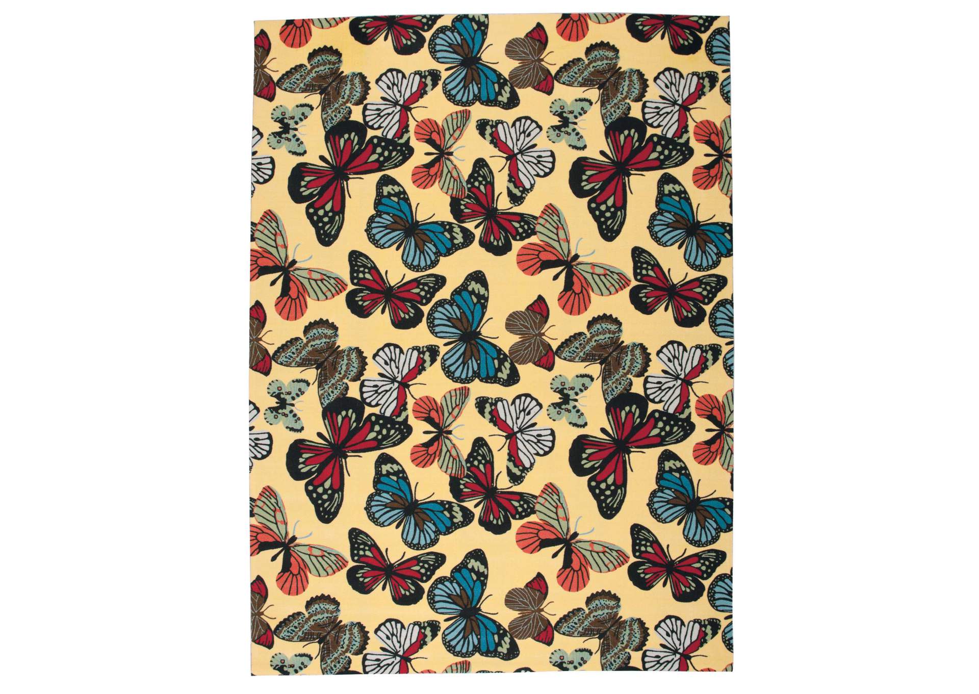 Nourison Home & Garden RS018 Yellow 8'x11' Rug,Nourison