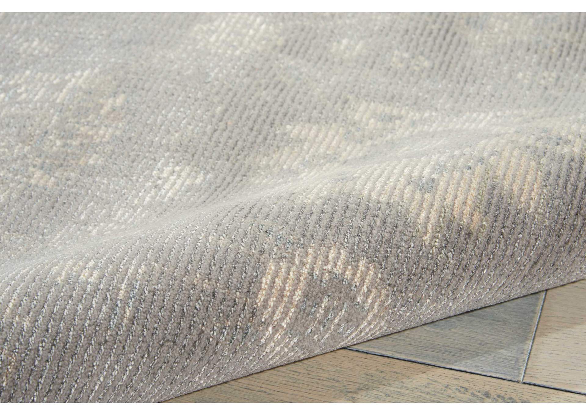 Nourison Luminance LUM06 Grey 8' Runner Hallway Rug,Nourison