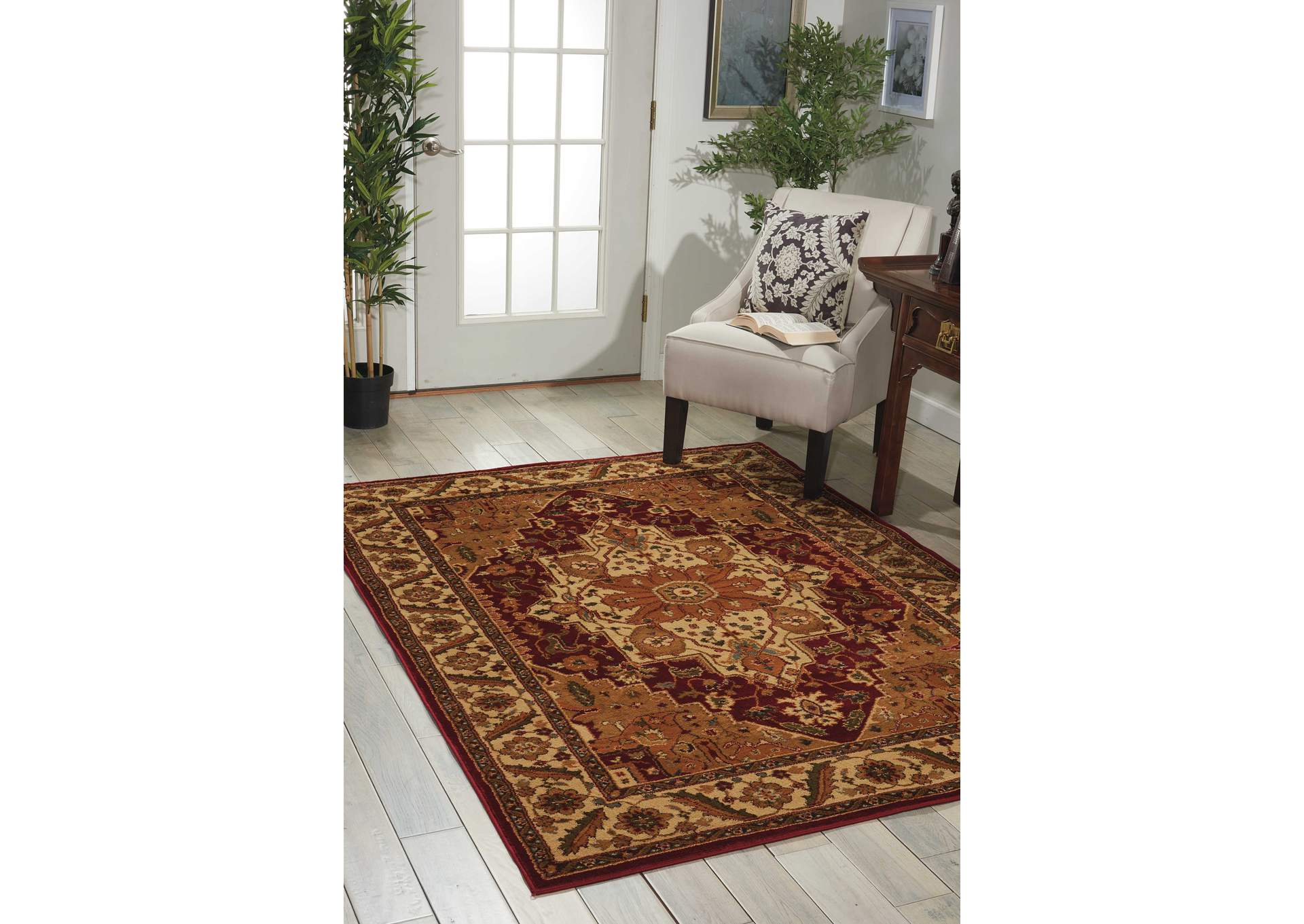 Nourison Paramount PAR05 Yellow 5'x7' Area Rug,Nourison