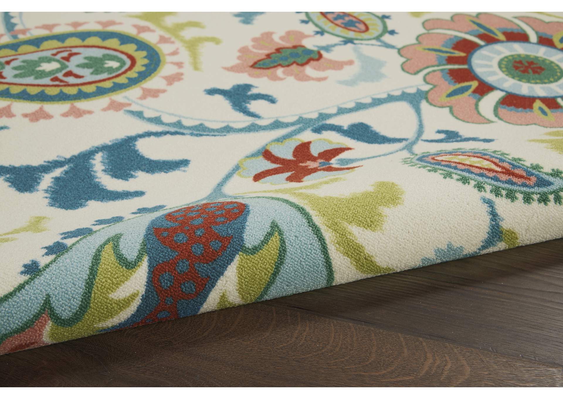 Waverly Sun N Shade SND73 Multicolor 5'x8' Beach Area Rug,Nourison