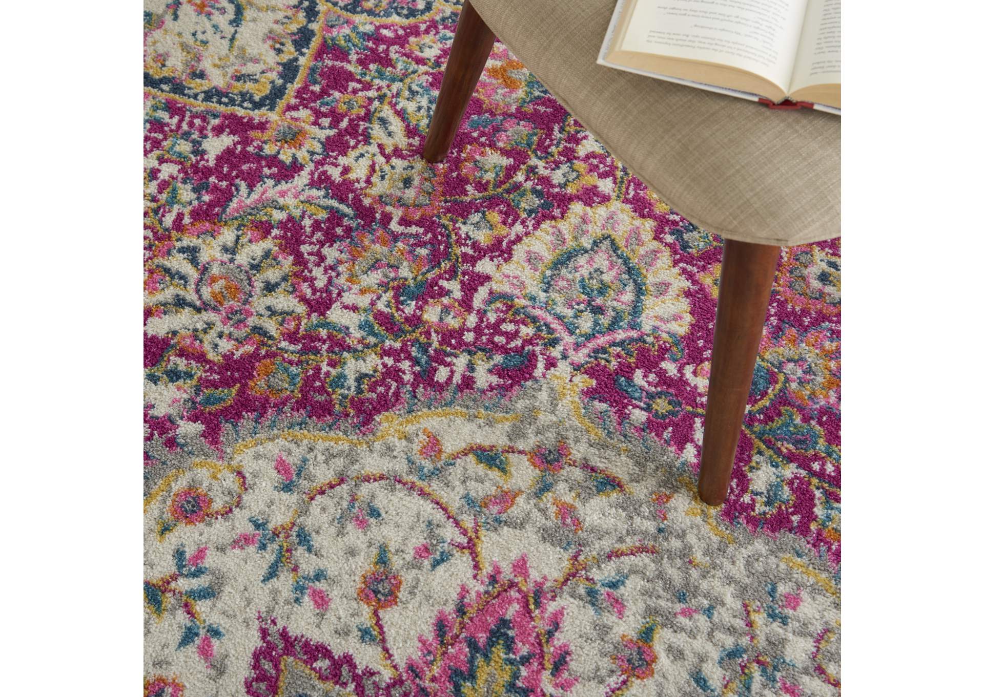 Nourison Passion Bohemian Pink Colored Area Rug,Nourison
