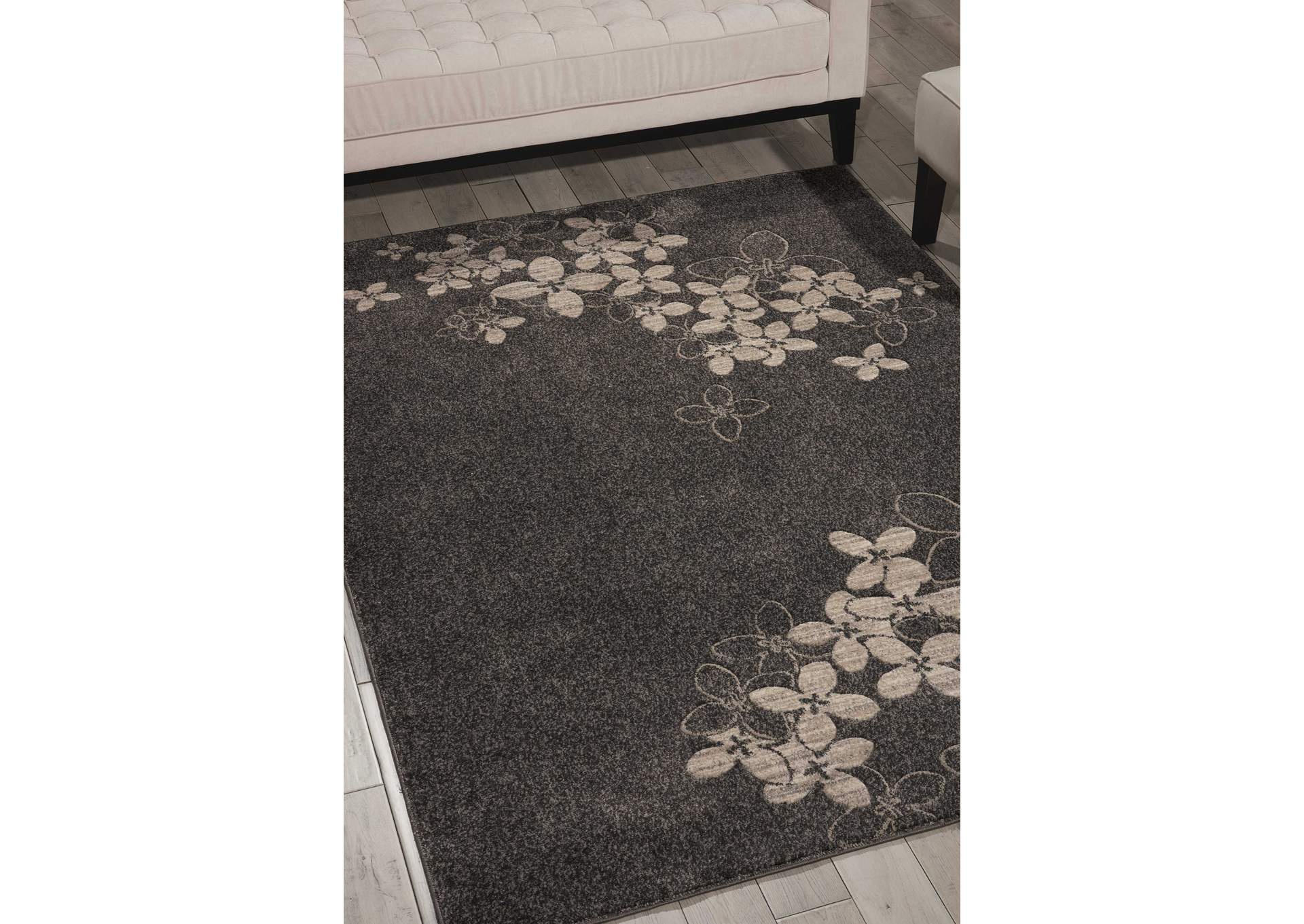 Nourison Maxell MAE02 Black 9'x13' Oversized Rug,Nourison