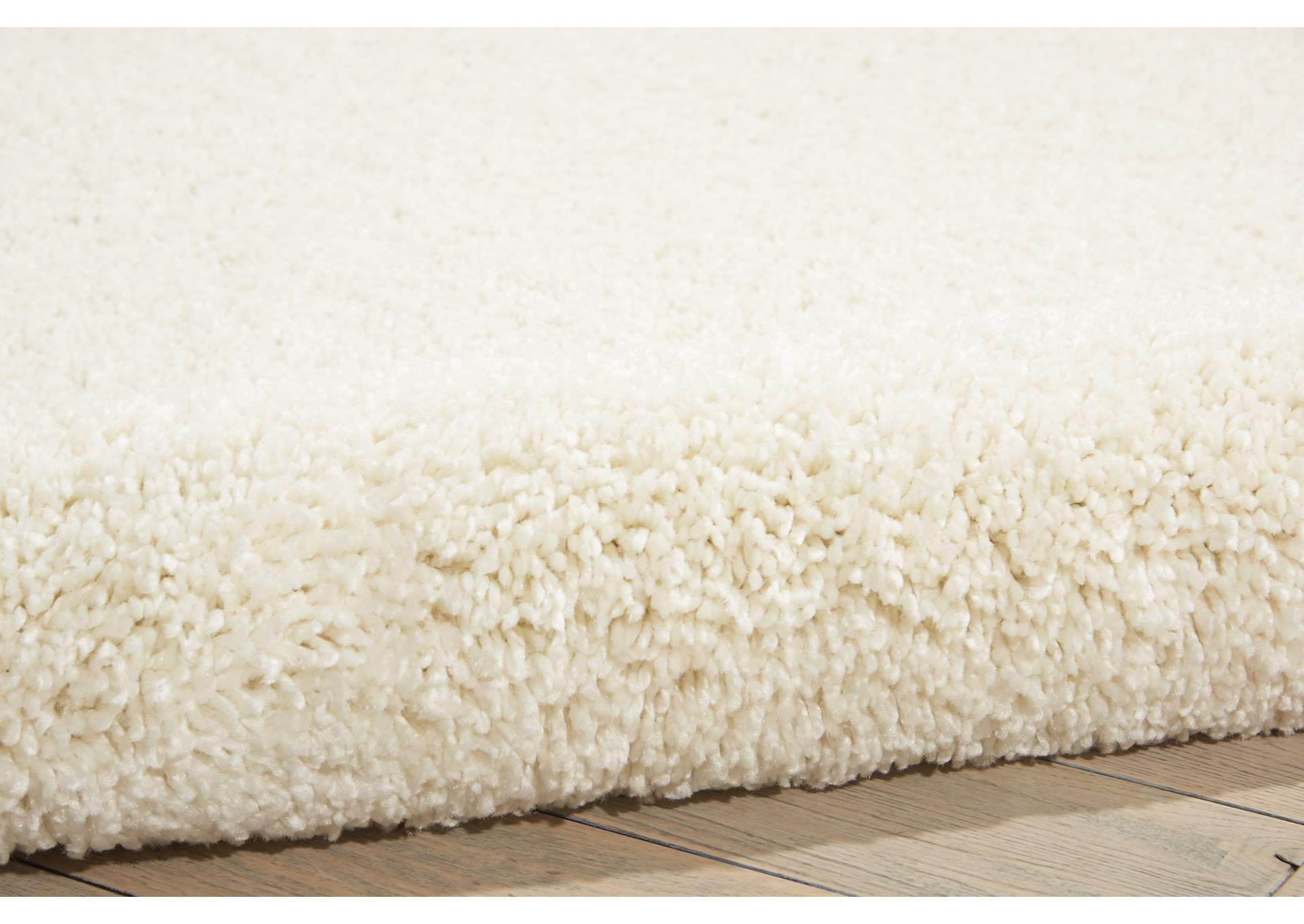 Nourison Malibu Shag MSG01 White 5'x7' Area Rug,Nourison