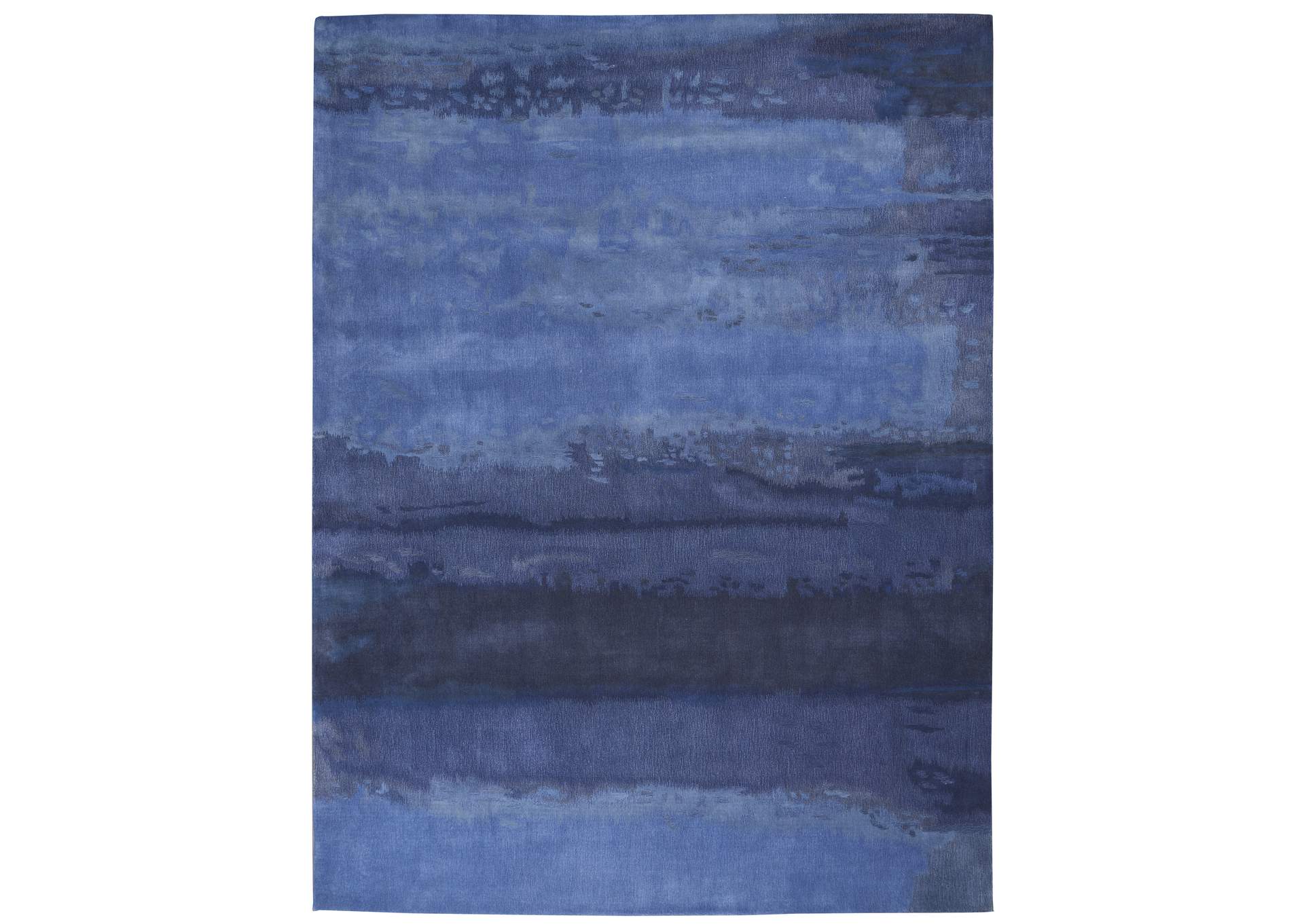 Calvin Klein Home Luster Wash SW18 Blue 8'x11' Rug,Nourison