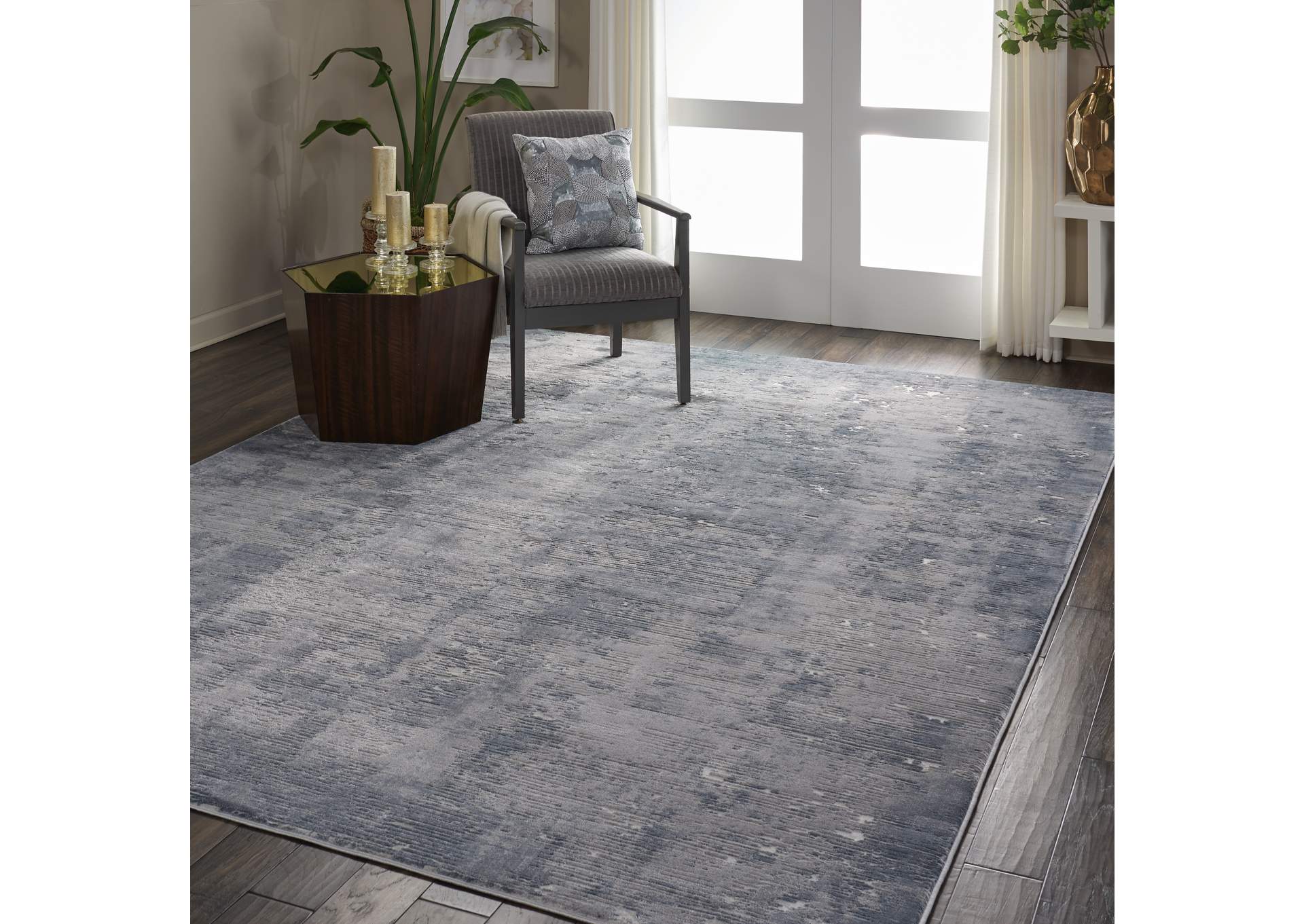 Nourison Rustic Textures RUS05 Grey 8'x11' Oversized Rug,Nourison