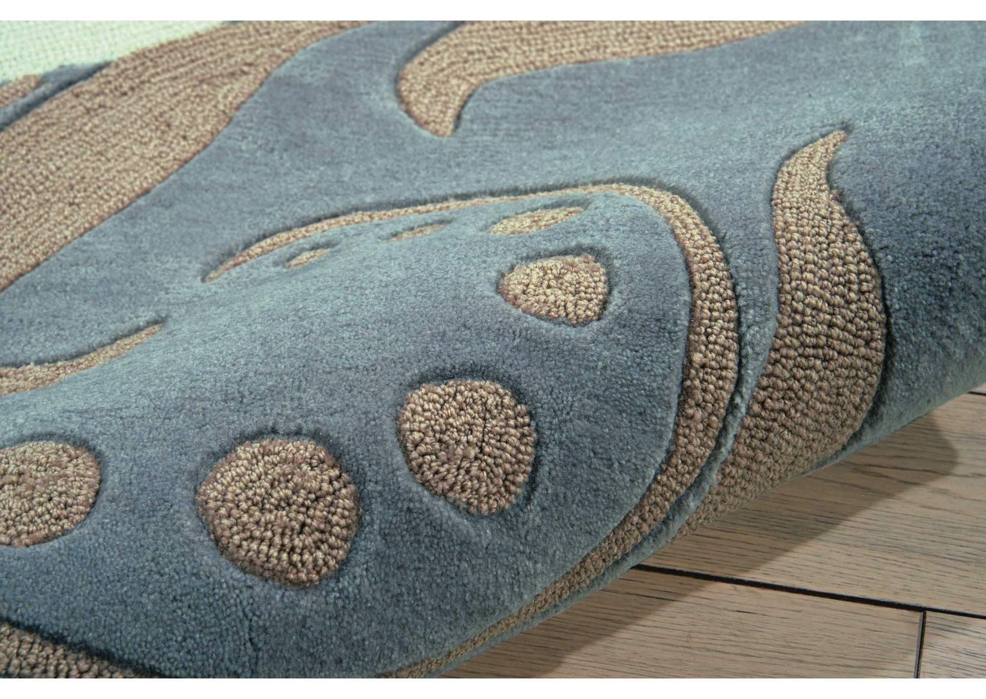 Nourison Contour CON09 Grey 4'x6' Area Rug,Nourison