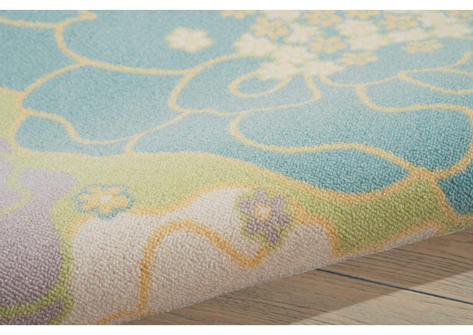 Nourison Home & Garden RS021 Green 4'x6' Area Rug,Nourison