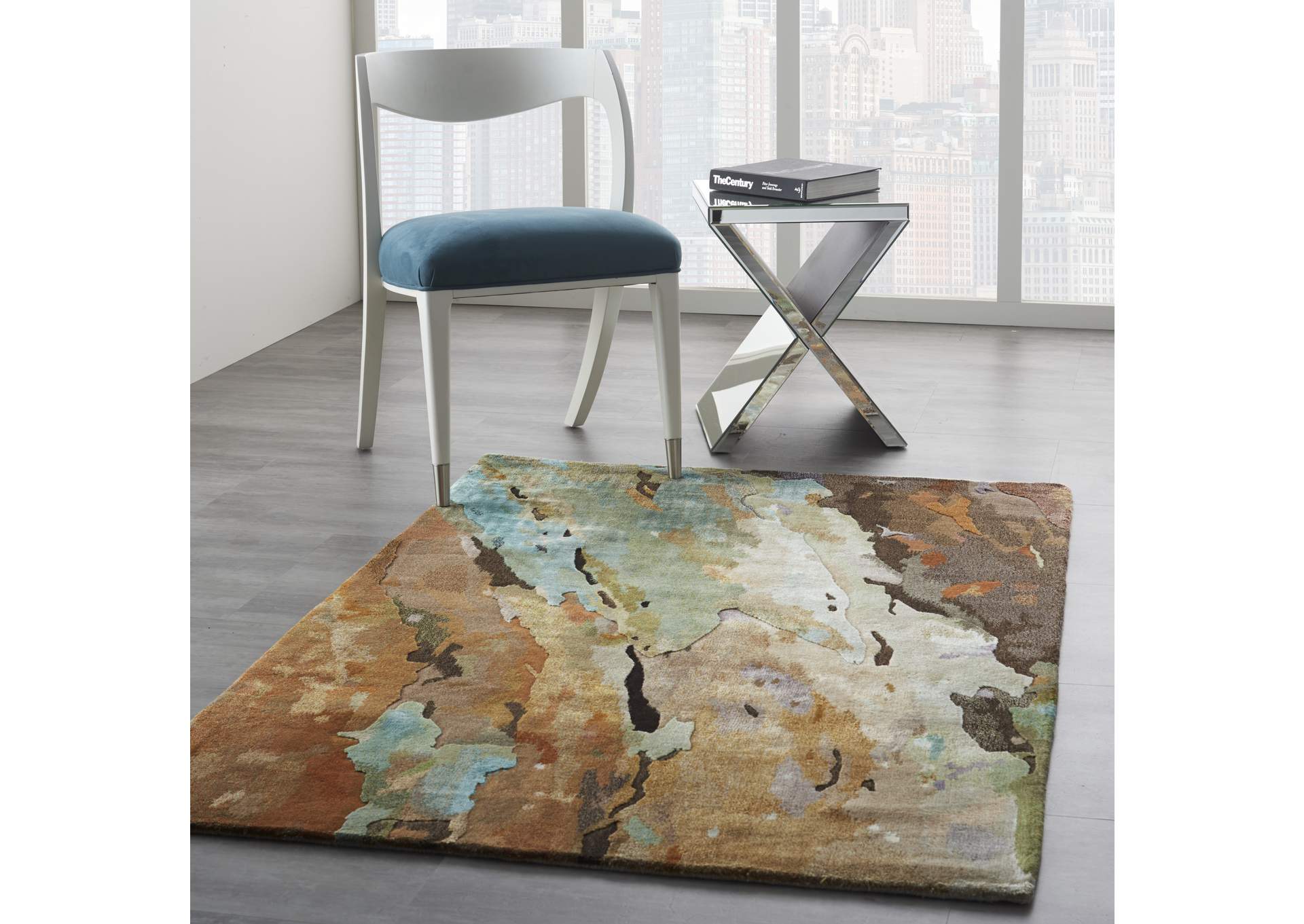 Nourison Prismatic 4'x6' Multicolor Abstract Area Rug,Nourison