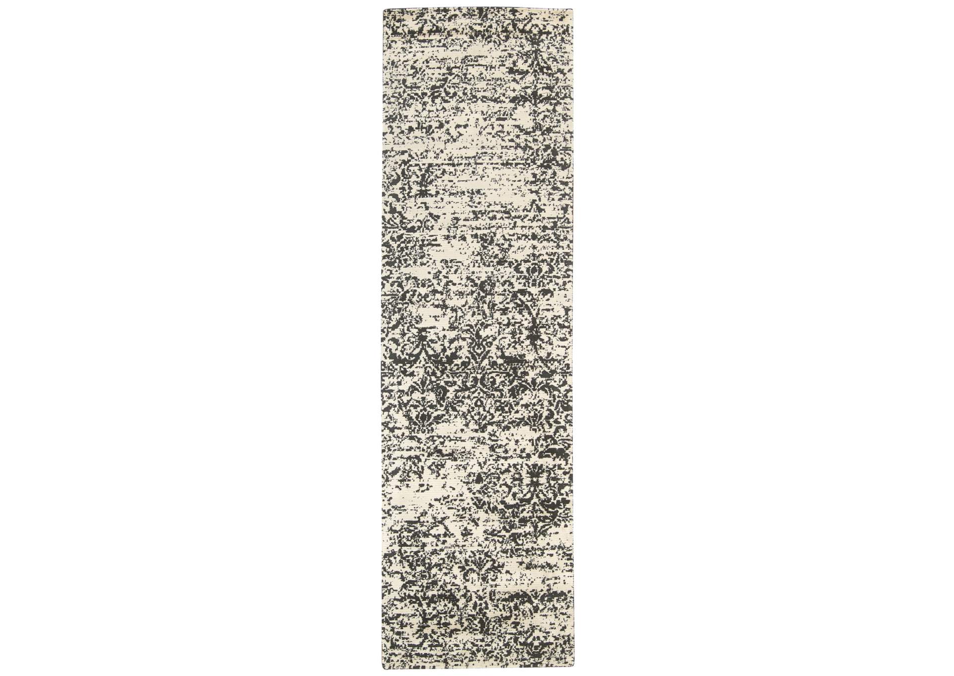 Calvin Klein Home Maya MAY08 Hematite 8' Runner Hallway Rug,Nourison