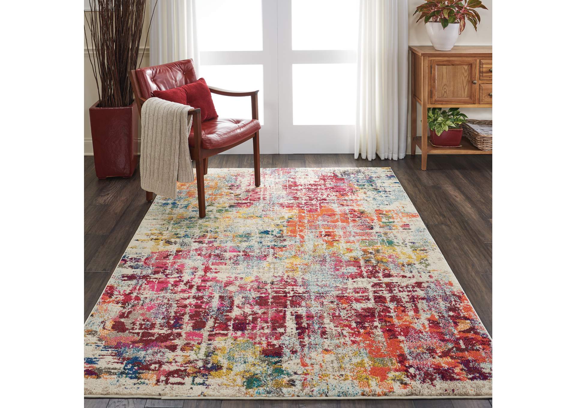Nourison Celestial CES13 Multicolor 5'x7' Colorful Area Rug,Nourison