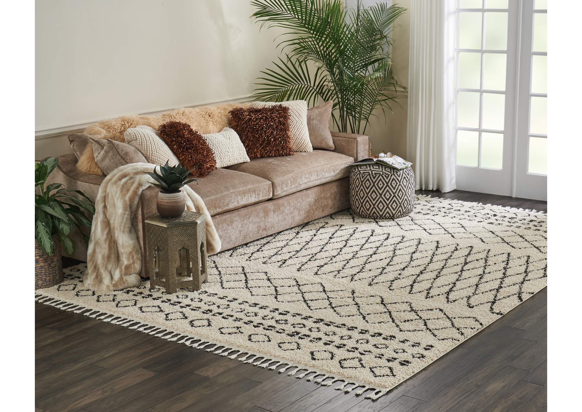 Nourison Moroccan Shag 9' x 13' Area Rug,Nourison