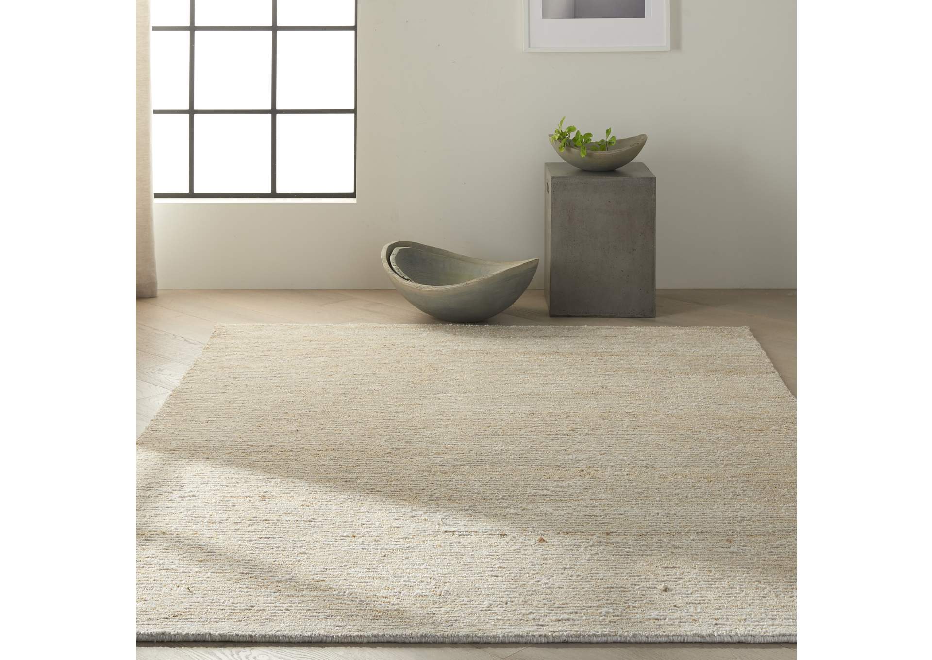 Calvin Klein Home Mesa MSA01 Beige 4'x6' Area Rug,Nourison