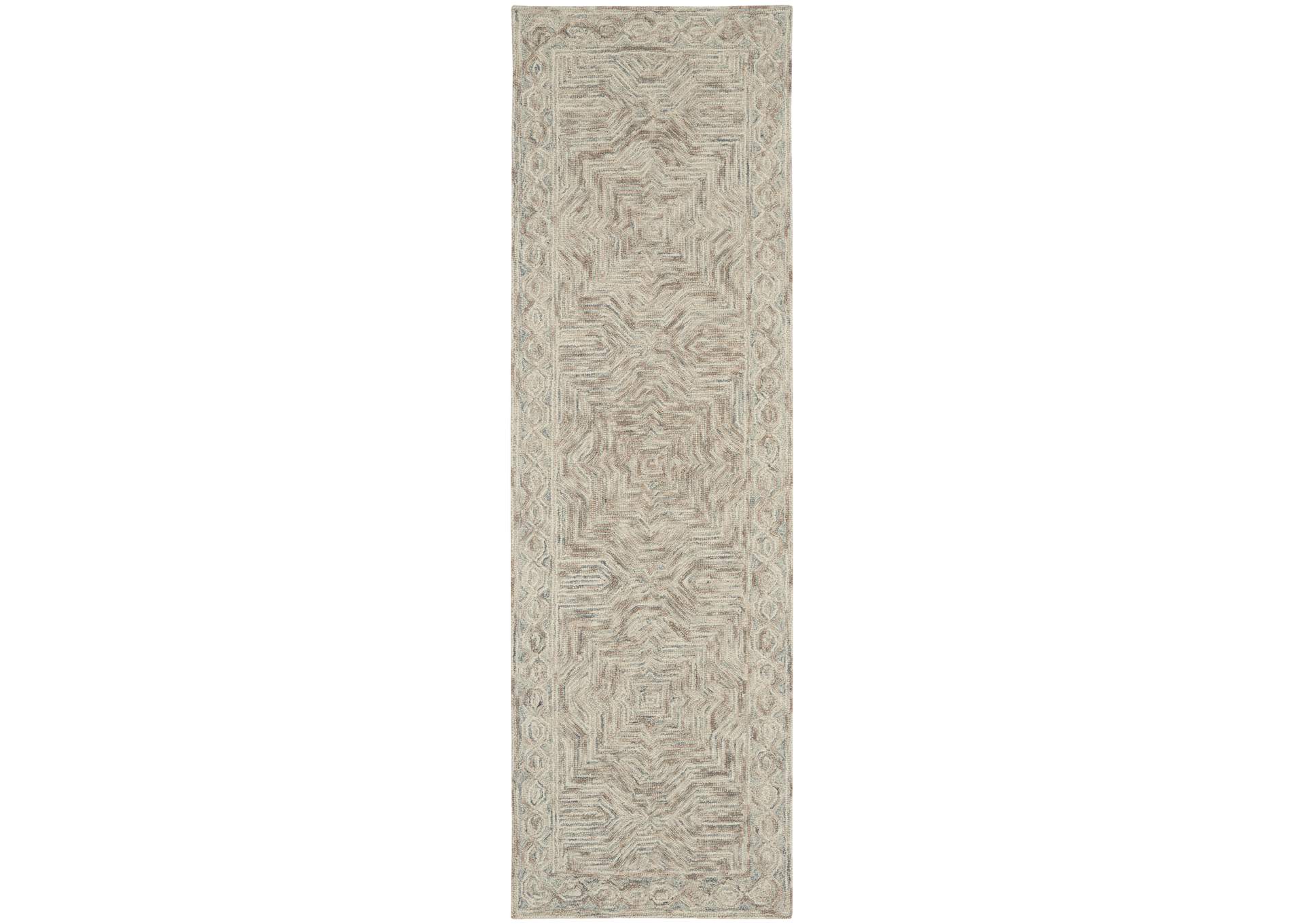 Nourison Interlock 8' Runner Area Rug,Nourison