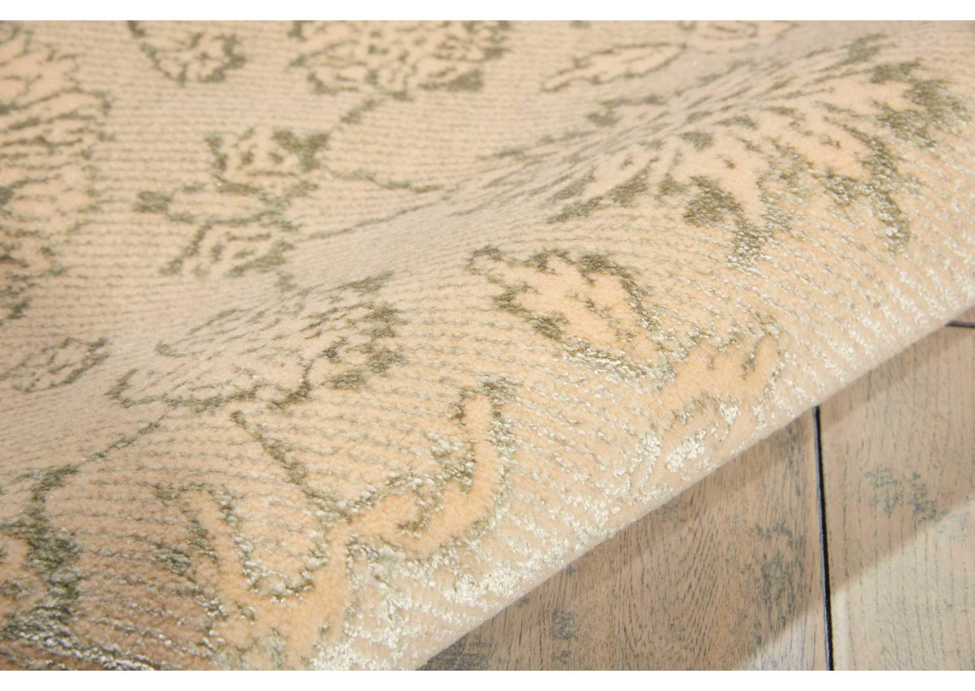 Nourison Luminance LUM04 Beige and Green 4'x6' Area Rug,Nourison