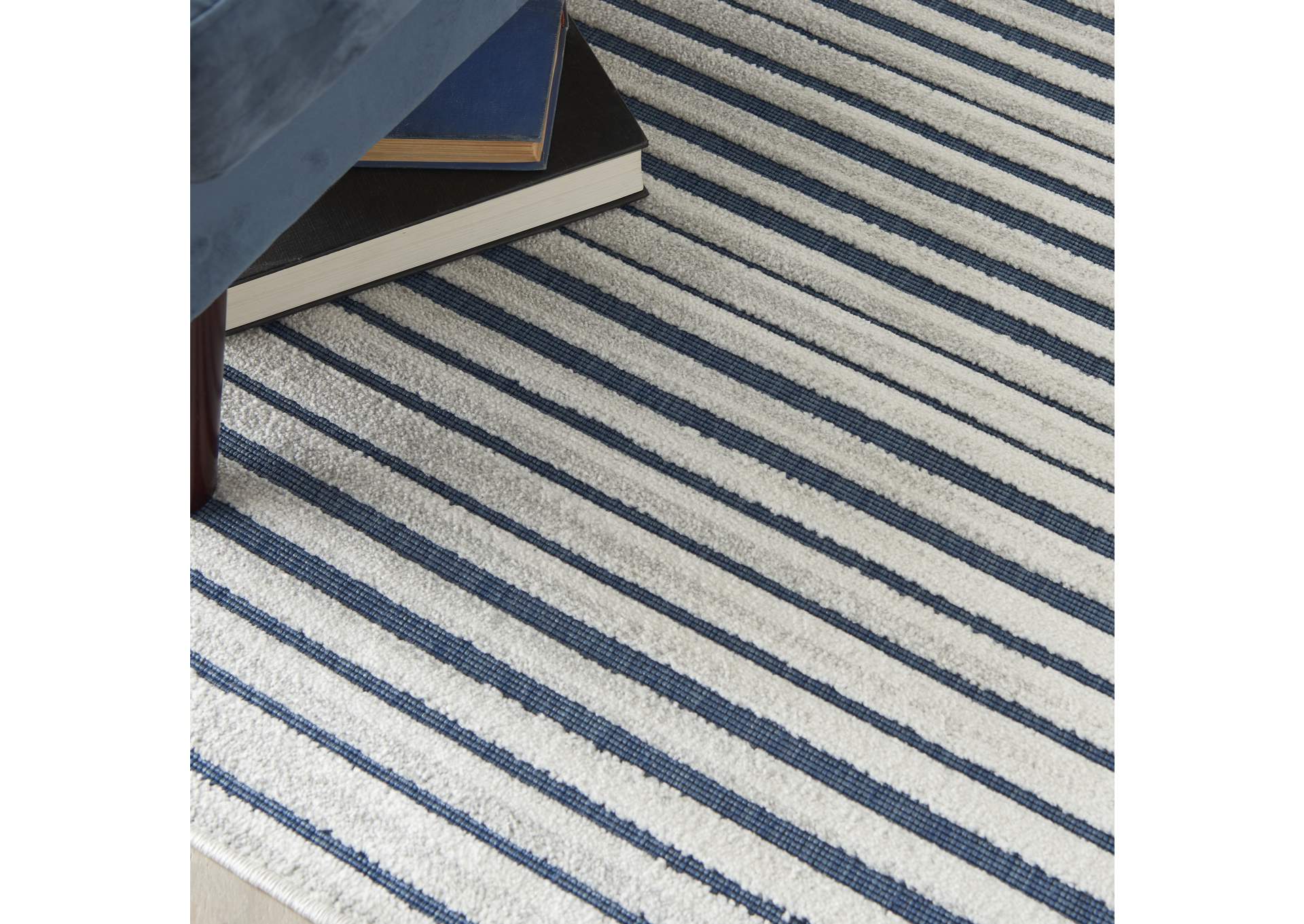 Nourison Key Largo 4'x6' Blue Area Rug,Nourison